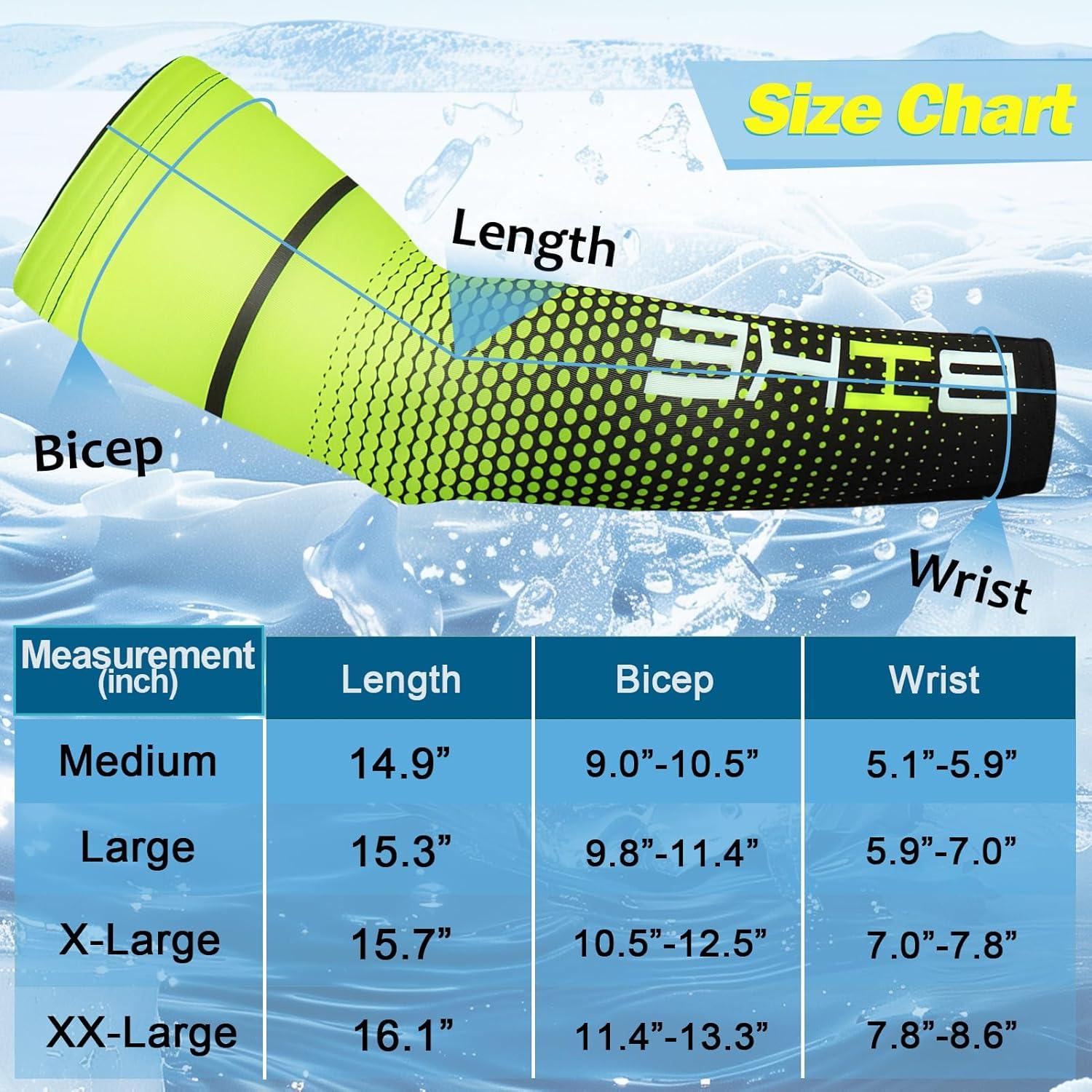 Mangas de Compresión Beister UV 50+ Unisex X-Large Verde