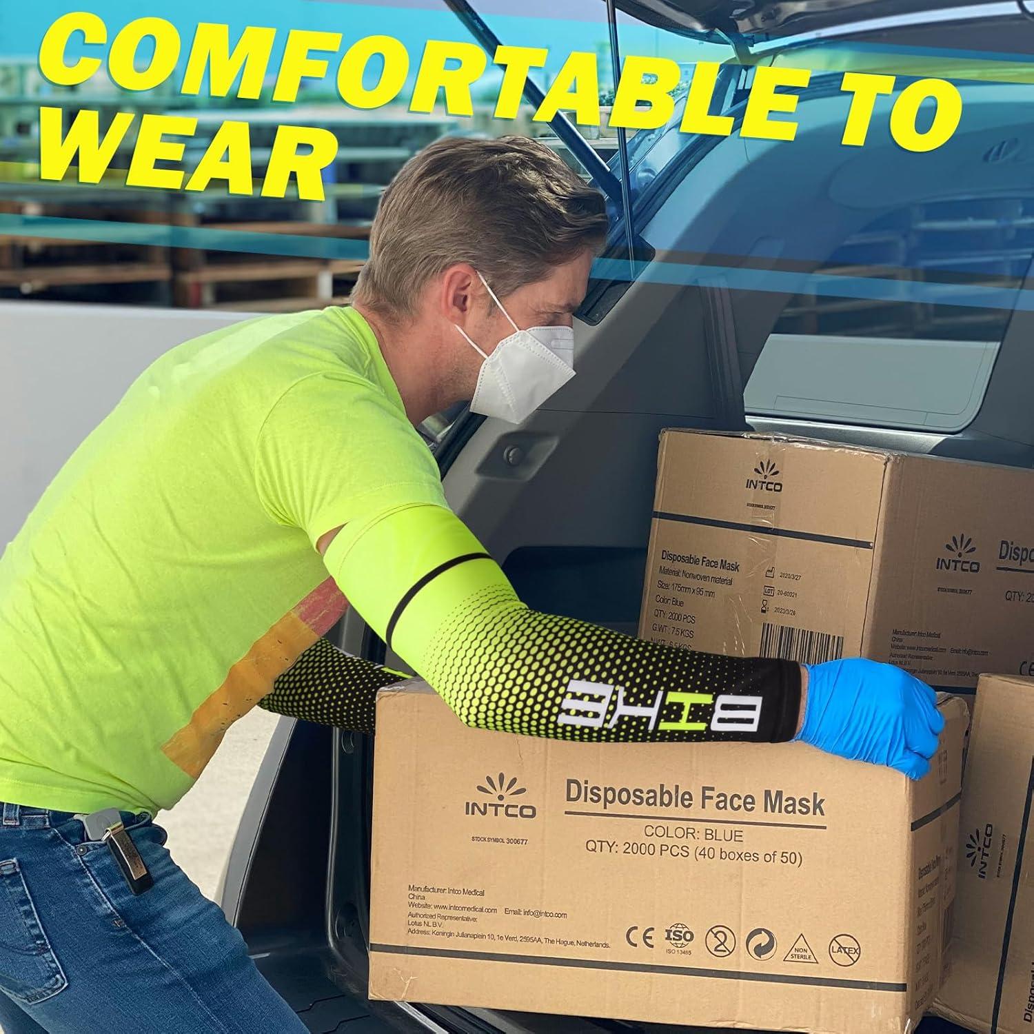 Mangas de Compresión Beister UV 50+ Unisex X-Large Verde