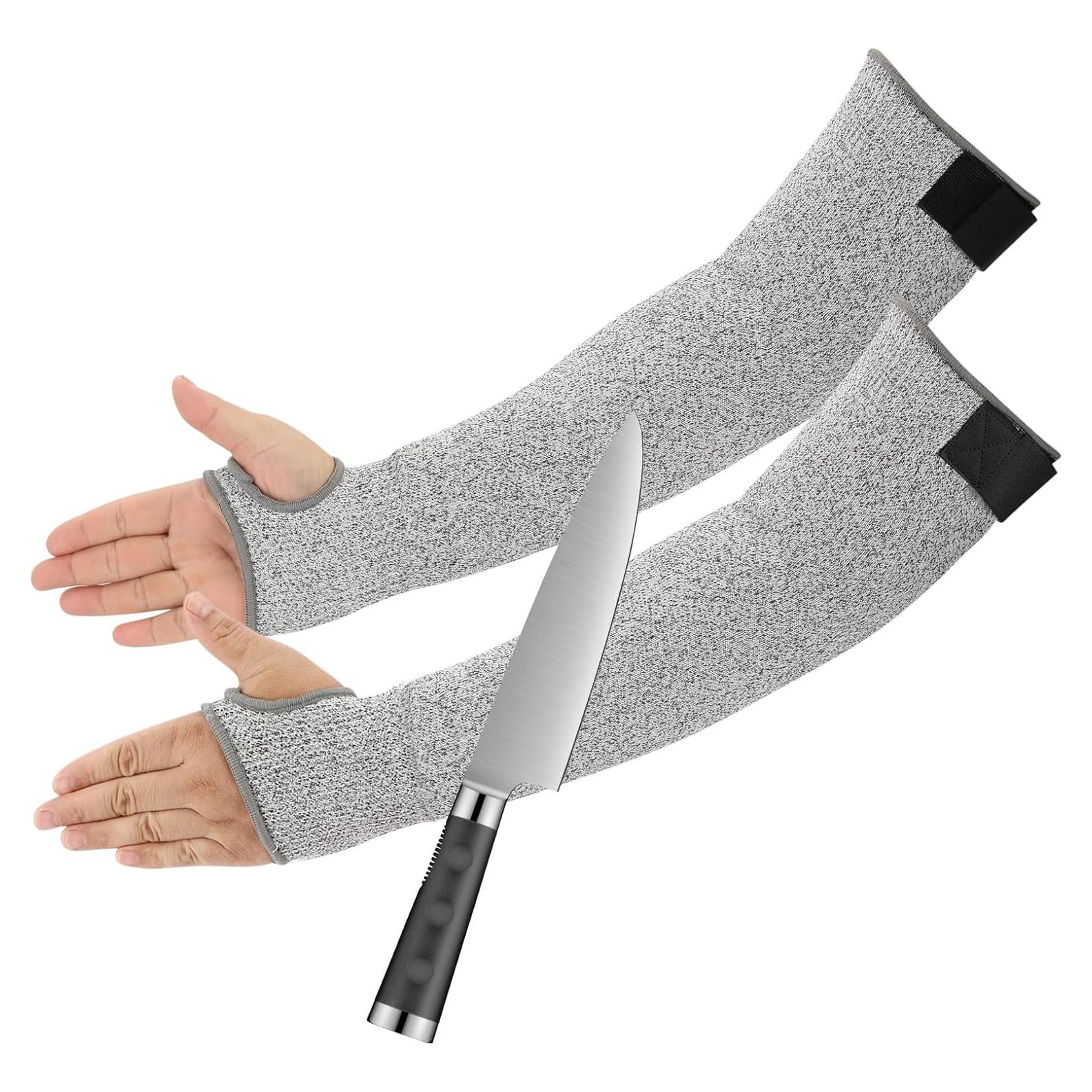 Mangas Resistentes a Cortes A5 para Hombres y Mujeres - Protección UV UPF50+