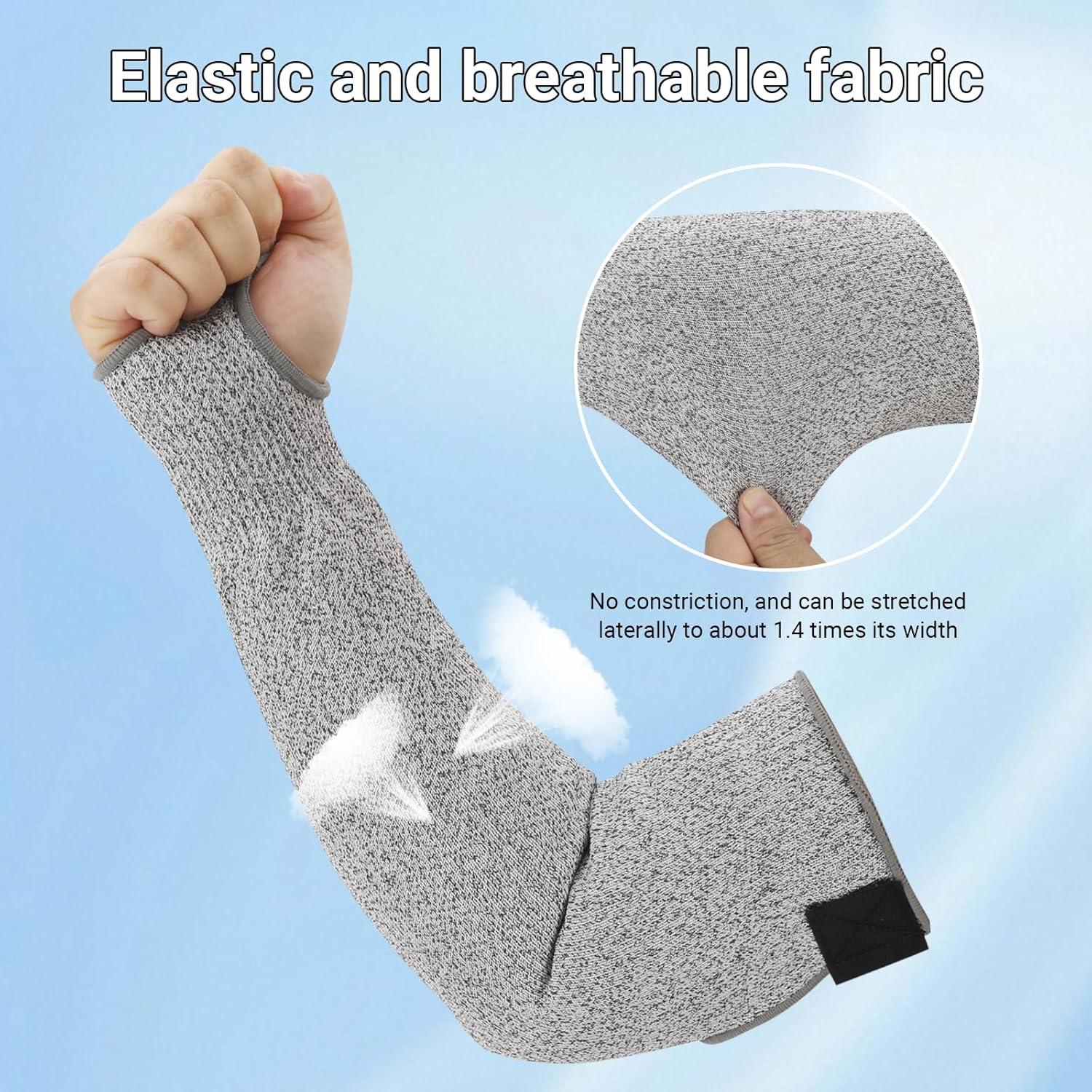 Mangas Resistentes a Cortes A5 para Hombres y Mujeres - Protección UV UPF50+