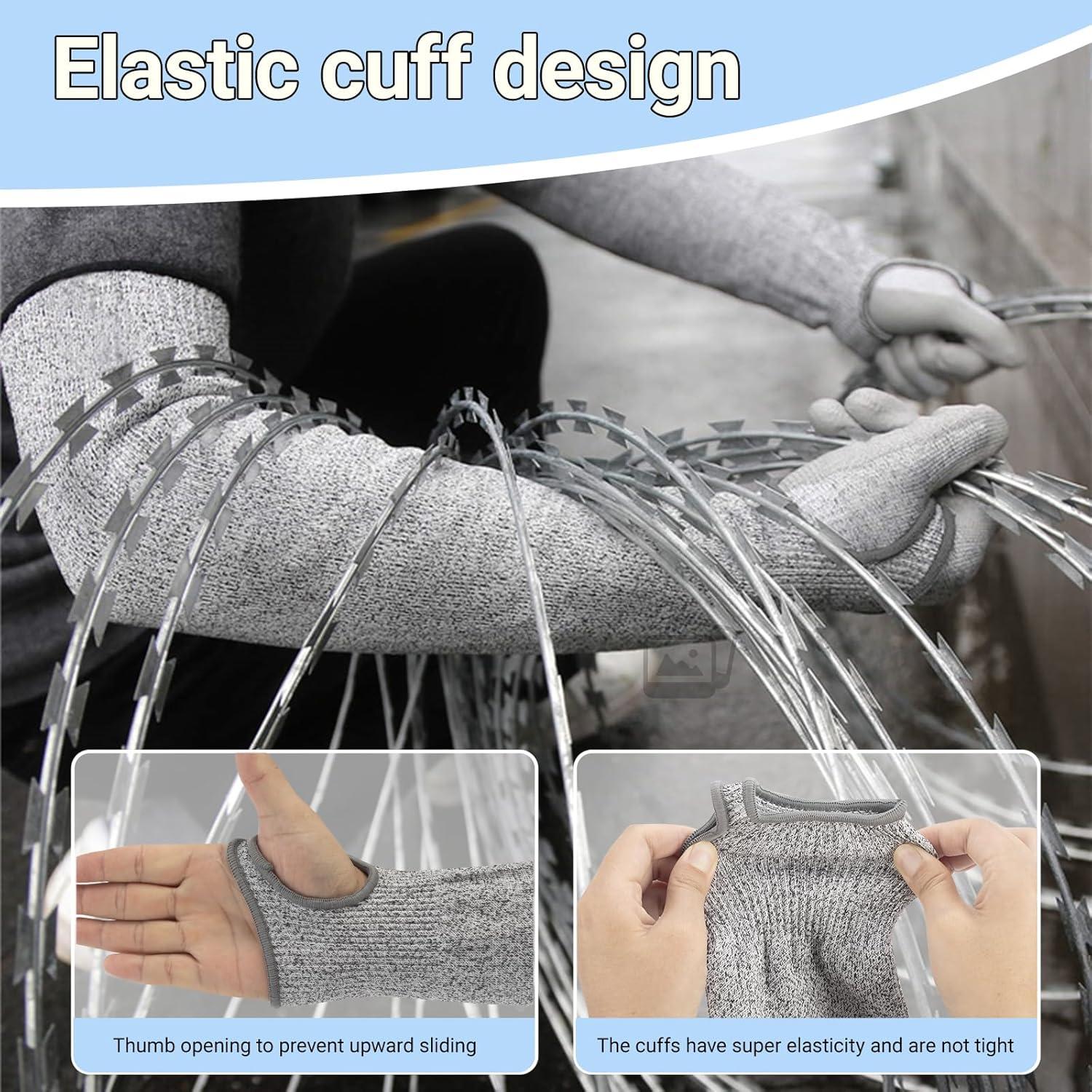 Mangas Resistentes a Cortes A5 para Hombres y Mujeres - Protección UV UPF50+