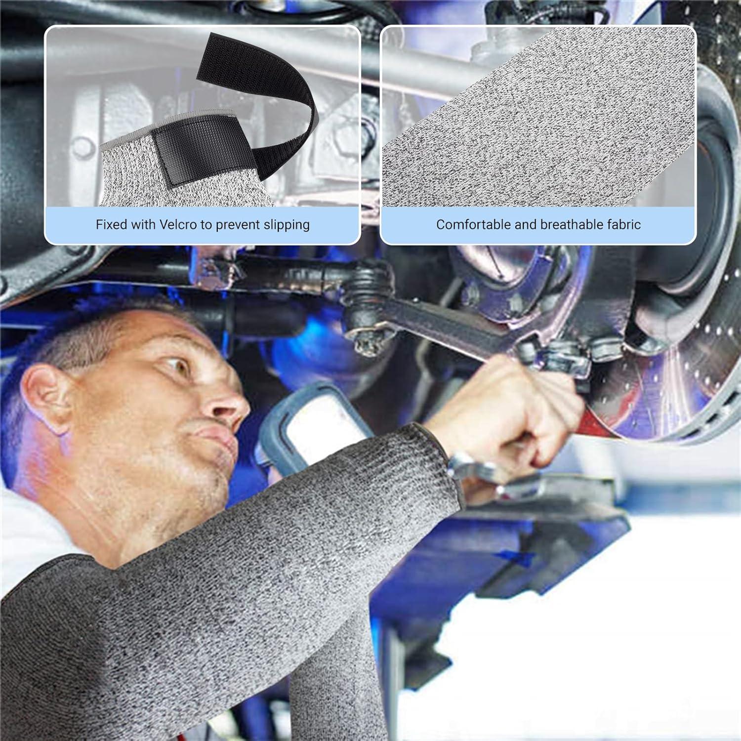 Mangas Resistentes a Cortes A5 para Hombres y Mujeres - Protección UV UPF50+