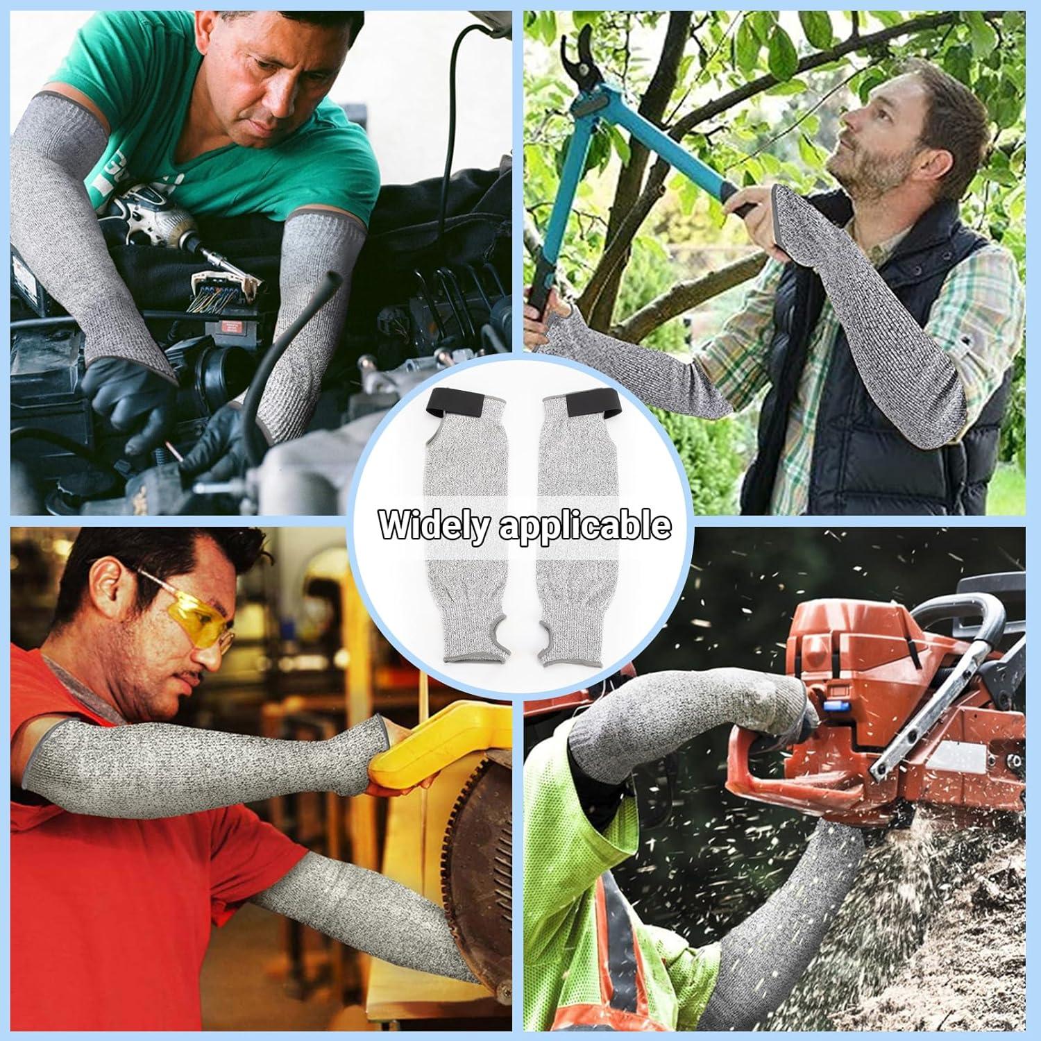 Mangas Resistentes a Cortes A5 para Hombres y Mujeres - Protección UV UPF50+