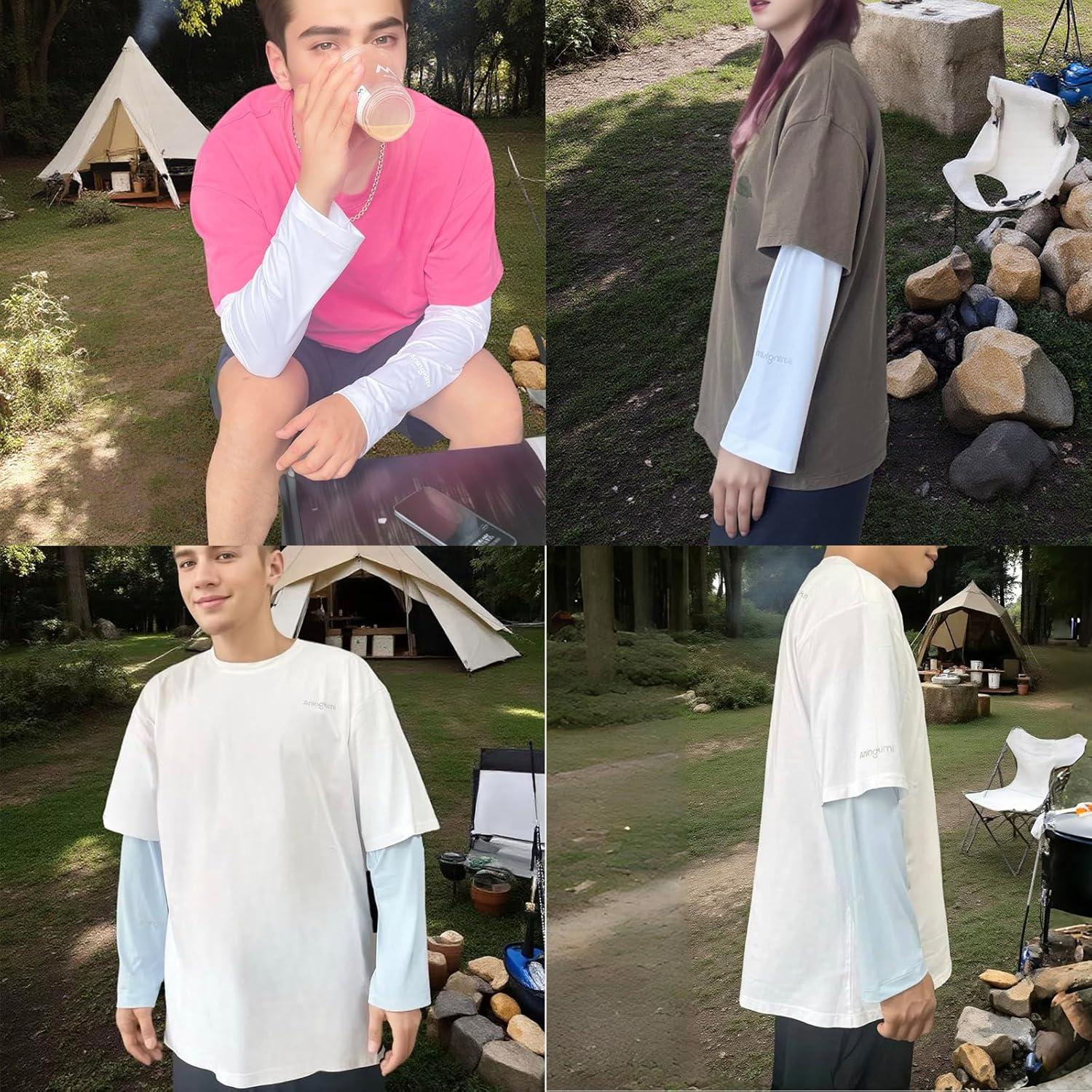 Mangas de Protección Solar UPF 50+ para Mujeres - Ajuste Suelto