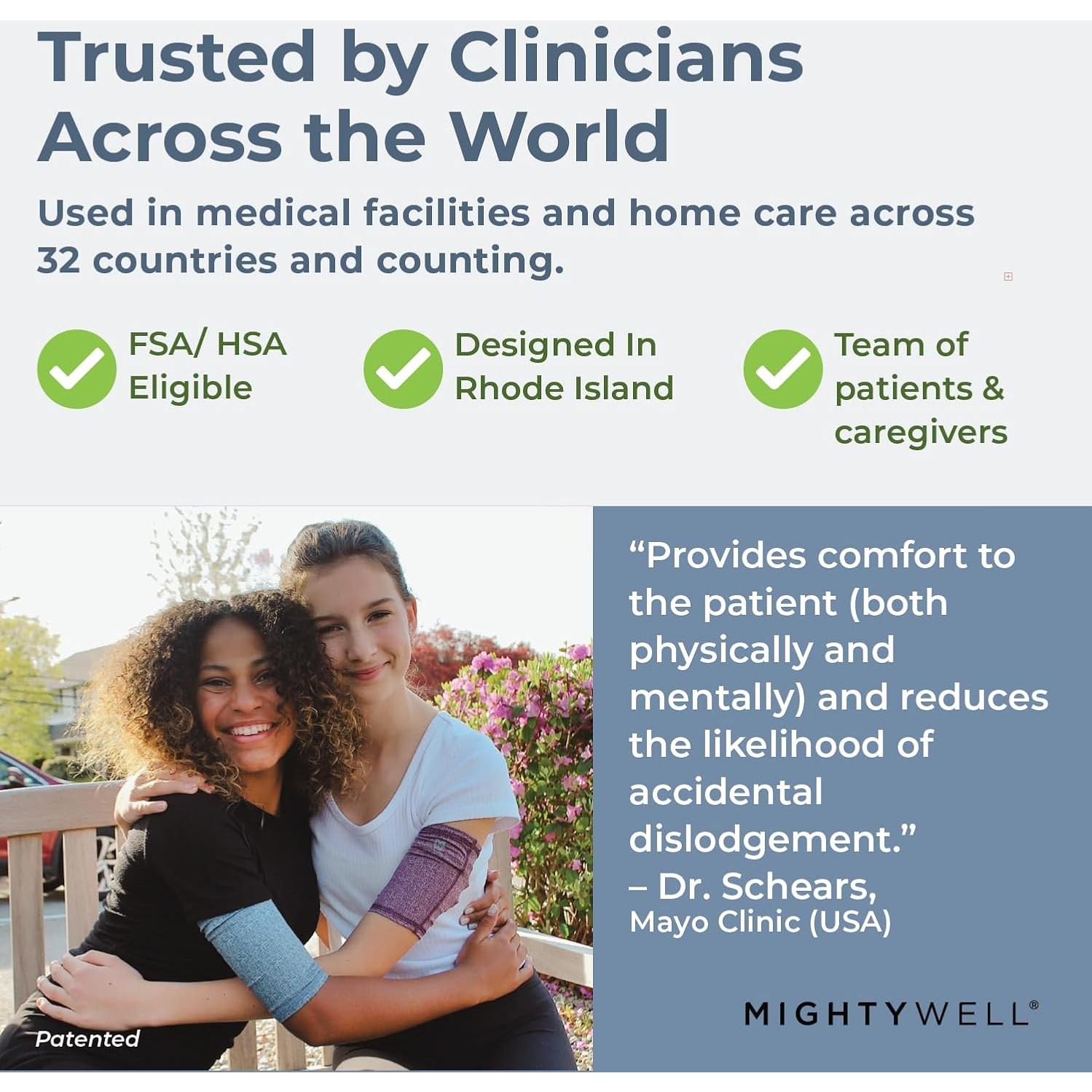 Cubierta de Línea PICC Mighty Well PICCPerfect Doble Capa Grande Negro