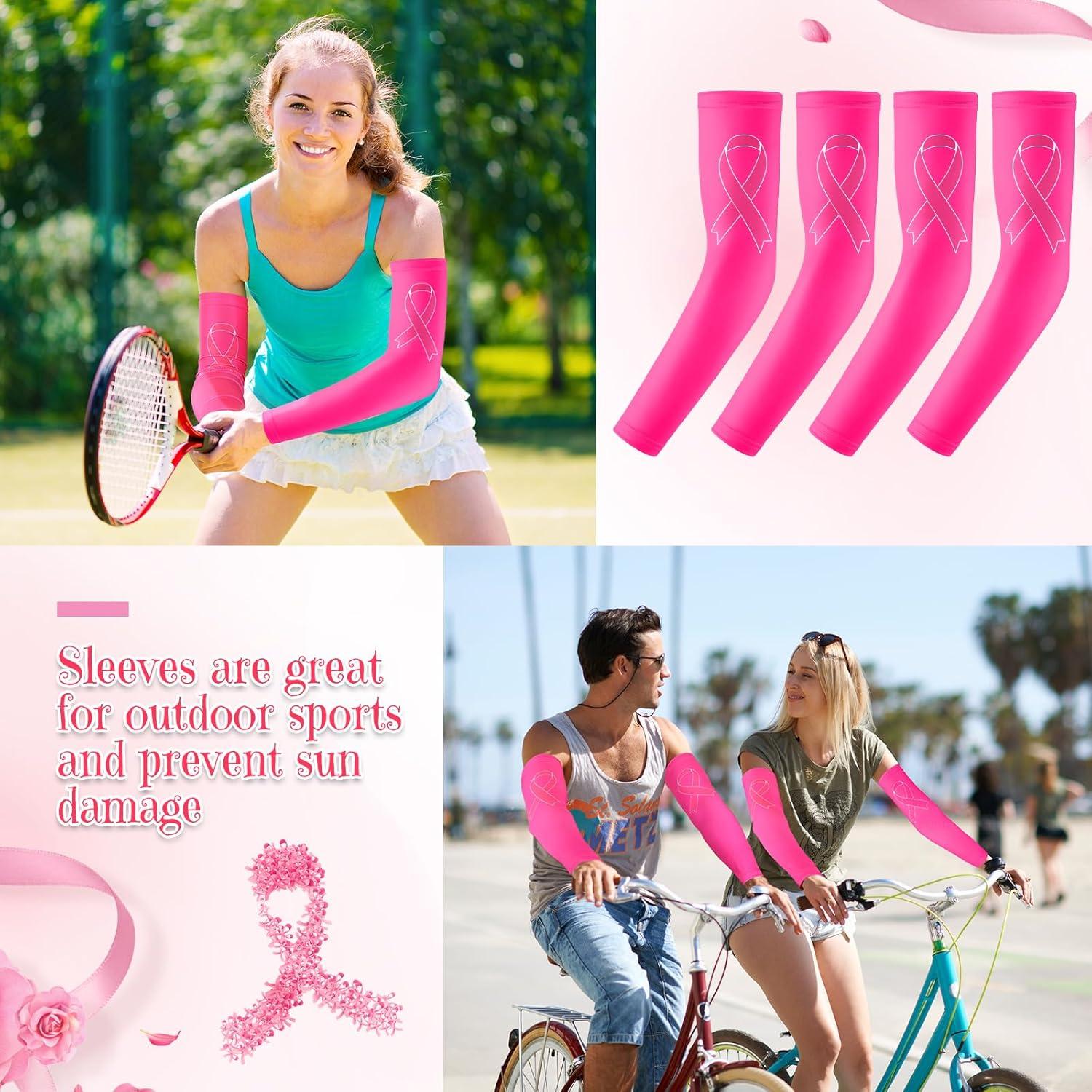 Mangas de Compresión Deportivas Zhehao 18 Pares Rosa