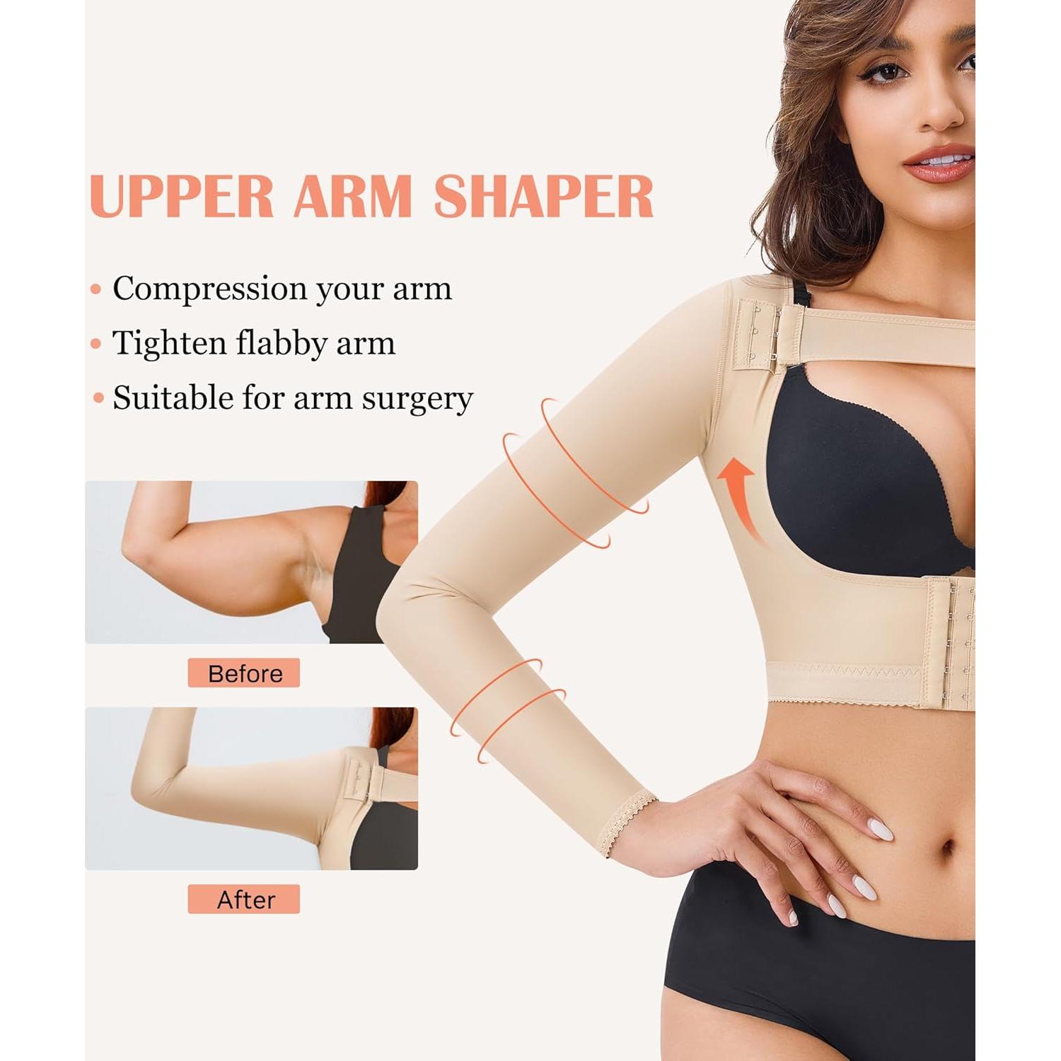 Camiseta Moldeadora de Brazo Superior Lancs - Compresión Beige