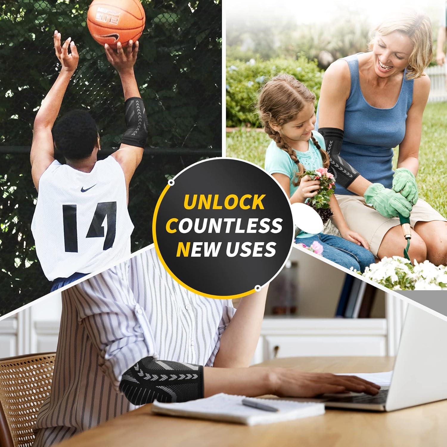 Faja para Codo CAMBIVO Mediana Gris - Soporte y Compresión