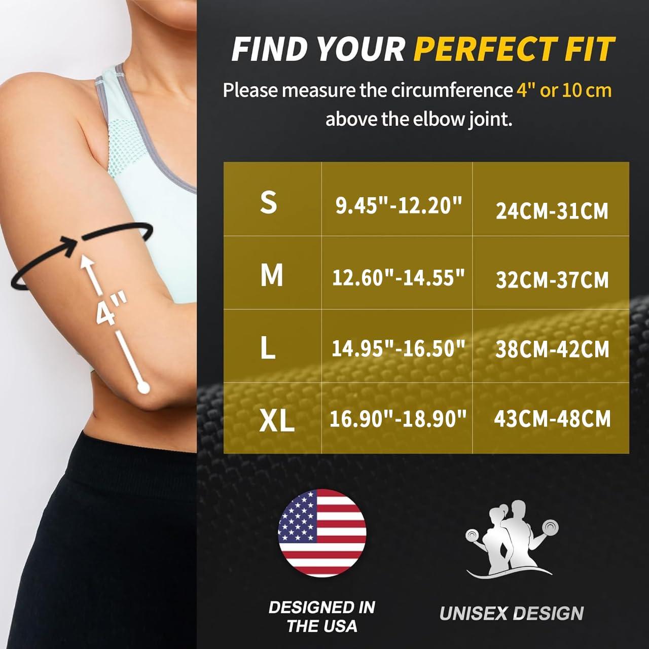 Faja para Codo CAMBIVO Mediana Gris - Soporte y Compresión