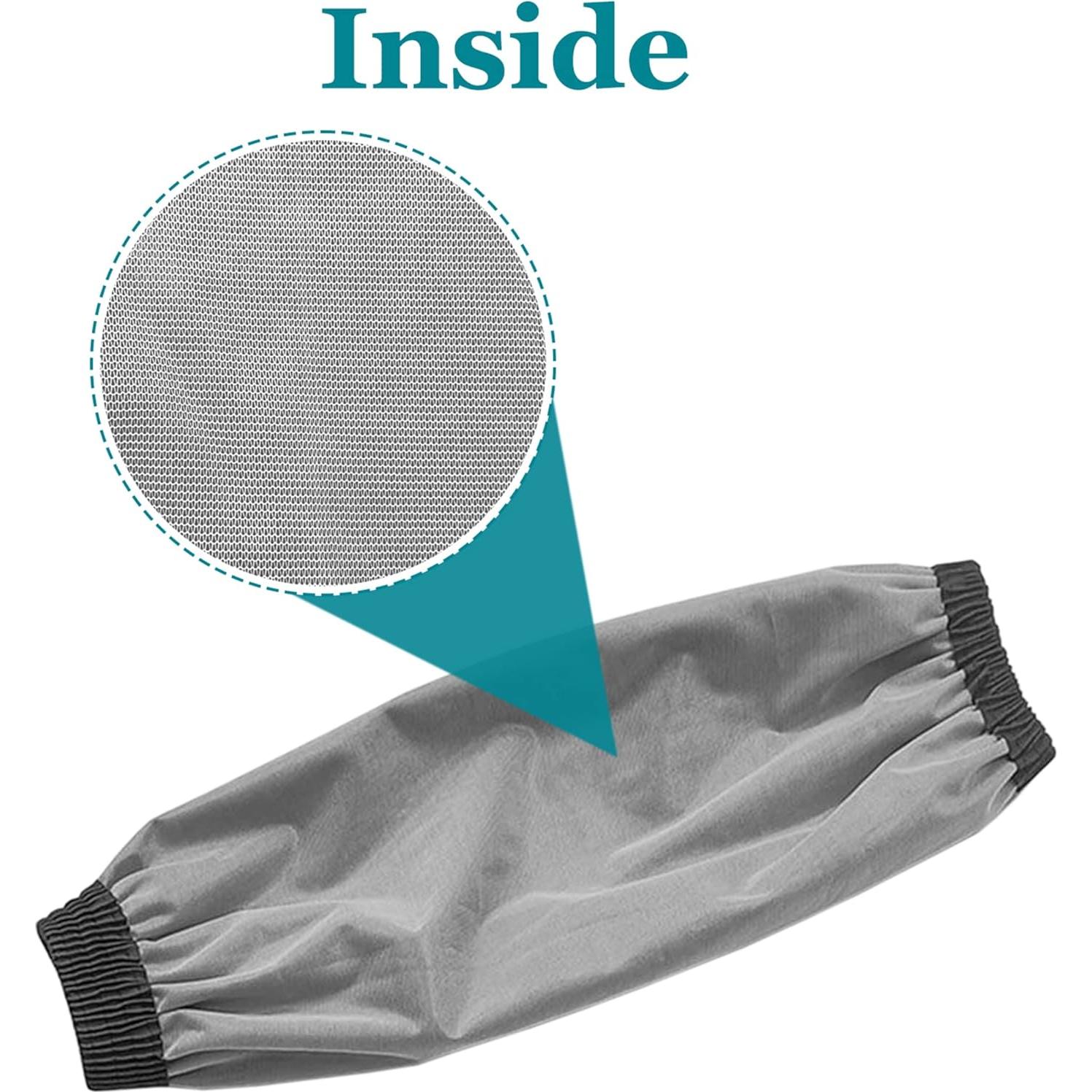 Mangas Protectores Yzurbu de PU Impermeables - 2 Pares Negros