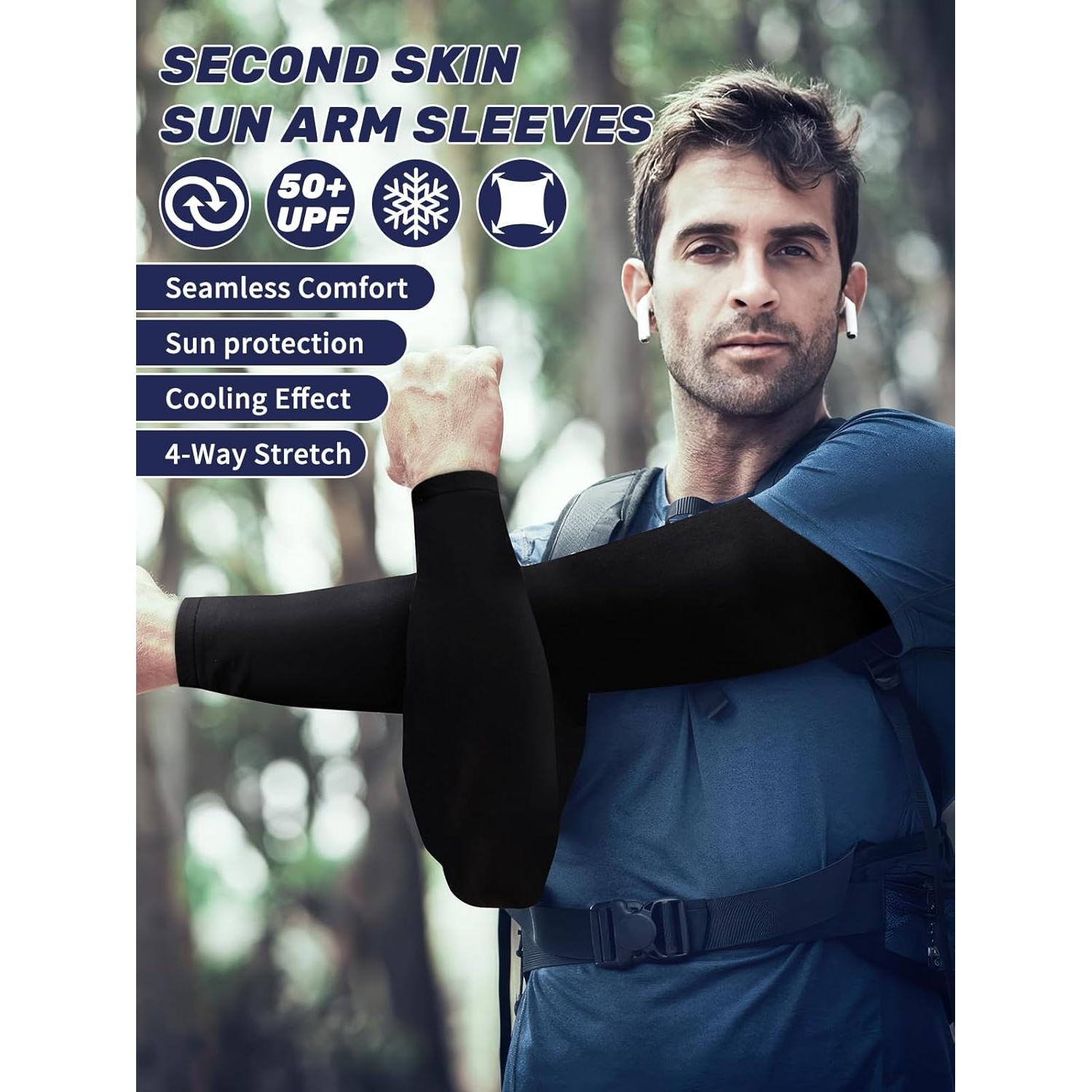 Mangas de Compresión UV para Brazo Unisex - Protección Solar UPF50+