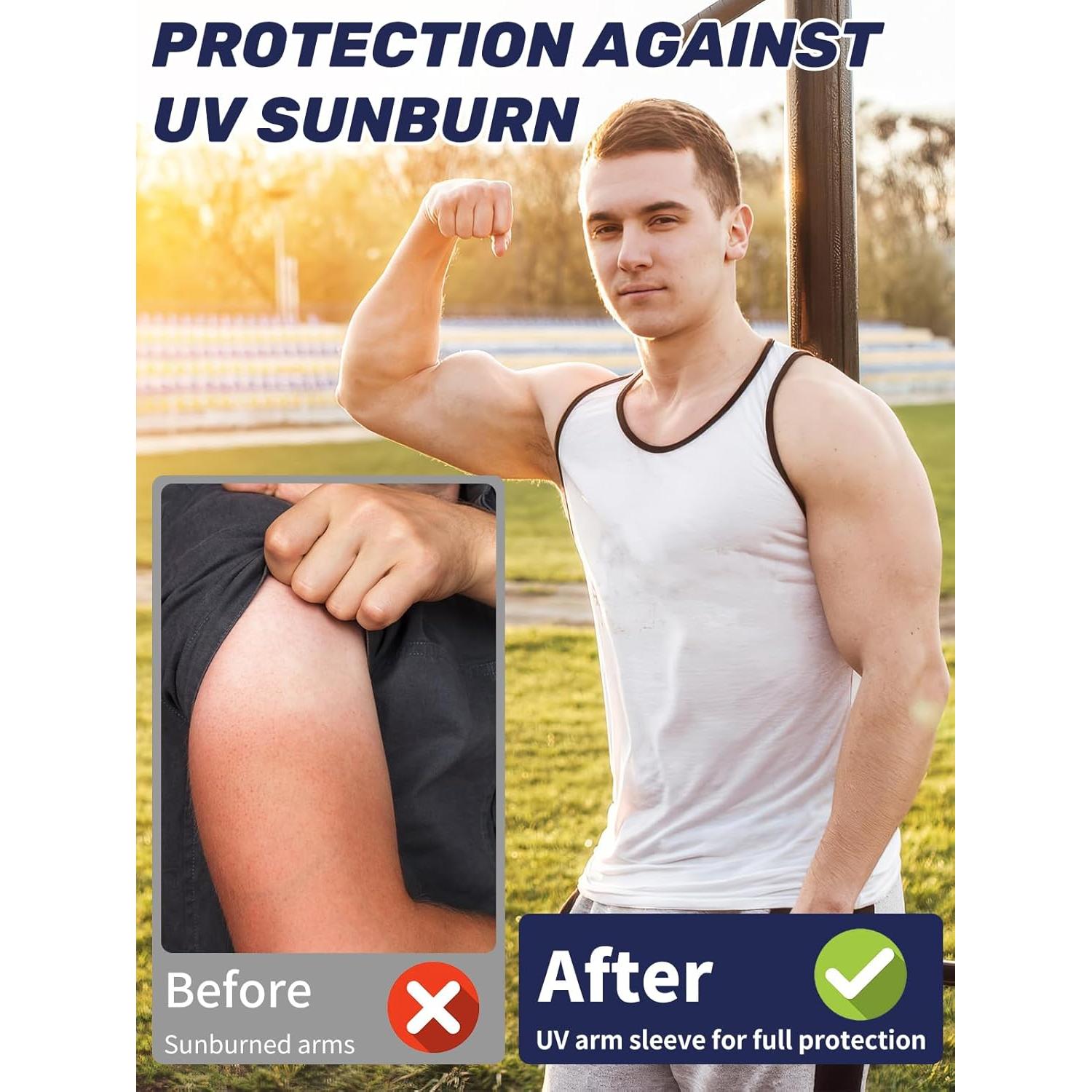 Mangas de Compresión UV para Brazo Unisex - Protección Solar UPF50+