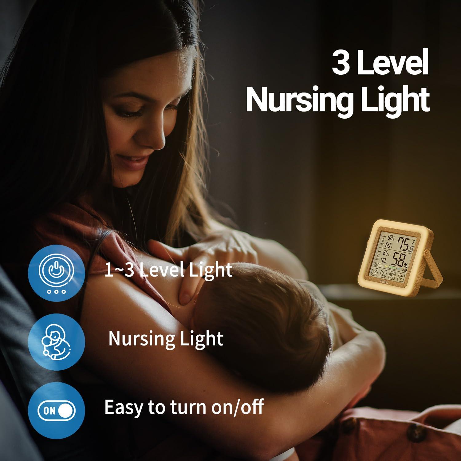 Higrómetro Digital HuBDIC HT-21 con Luz Nocturna y Monitor de Humedad