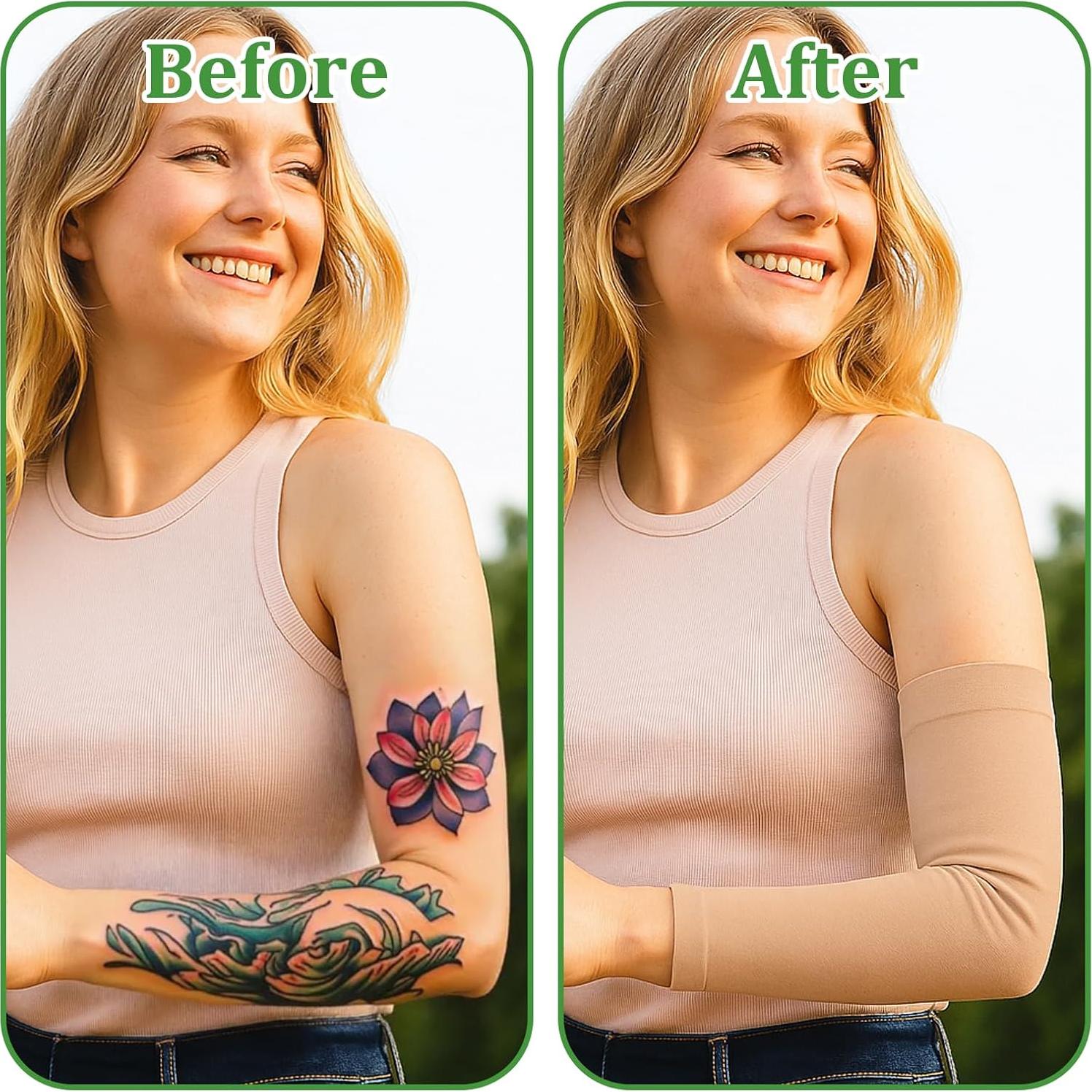 Mangas Cubiertas de Tatuaje Aeaocvo para Antebrazo - 2 Pares