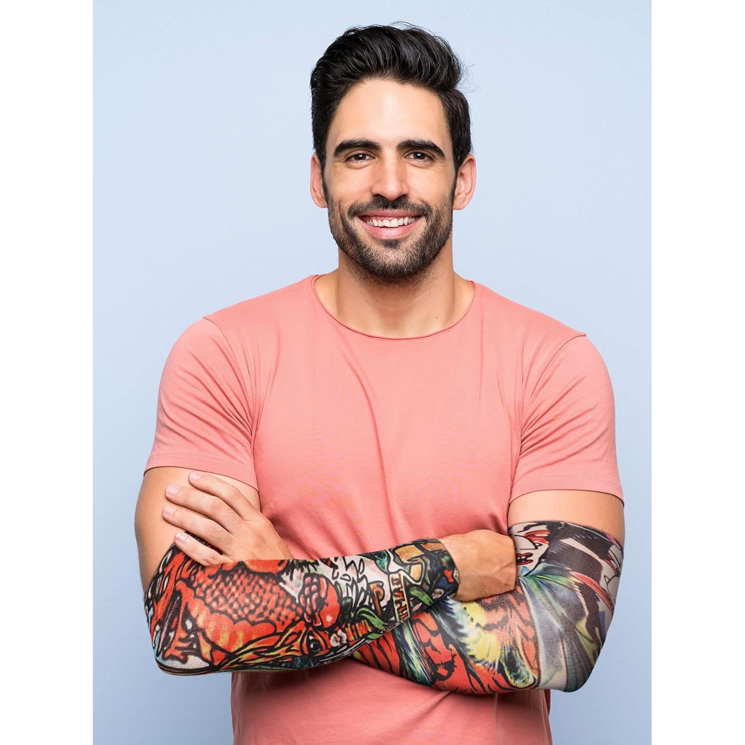 Mangas de Tatuaje Geyoga 18 Pcs Protección Solar Estilo Elegante