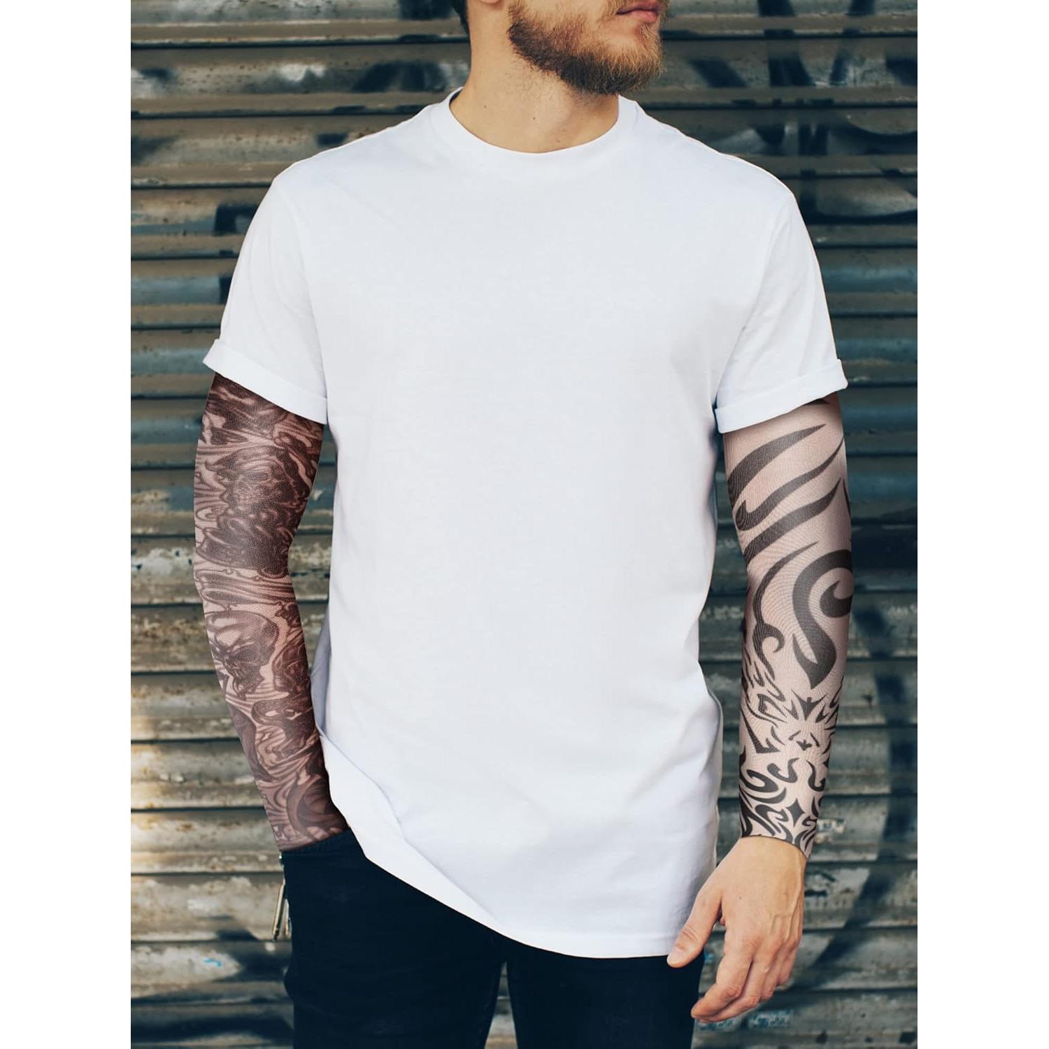 Mangas de Tatuaje Geyoga 18 Pcs Protección Solar Estilo Elegante