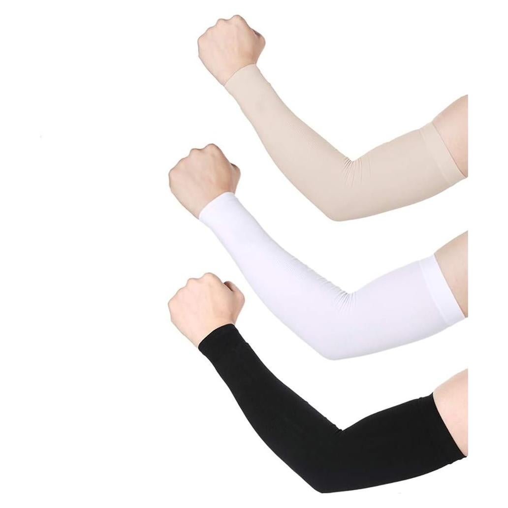 Mangas de brazo refrigerantes UV para mujeres y hombres - 3 pares