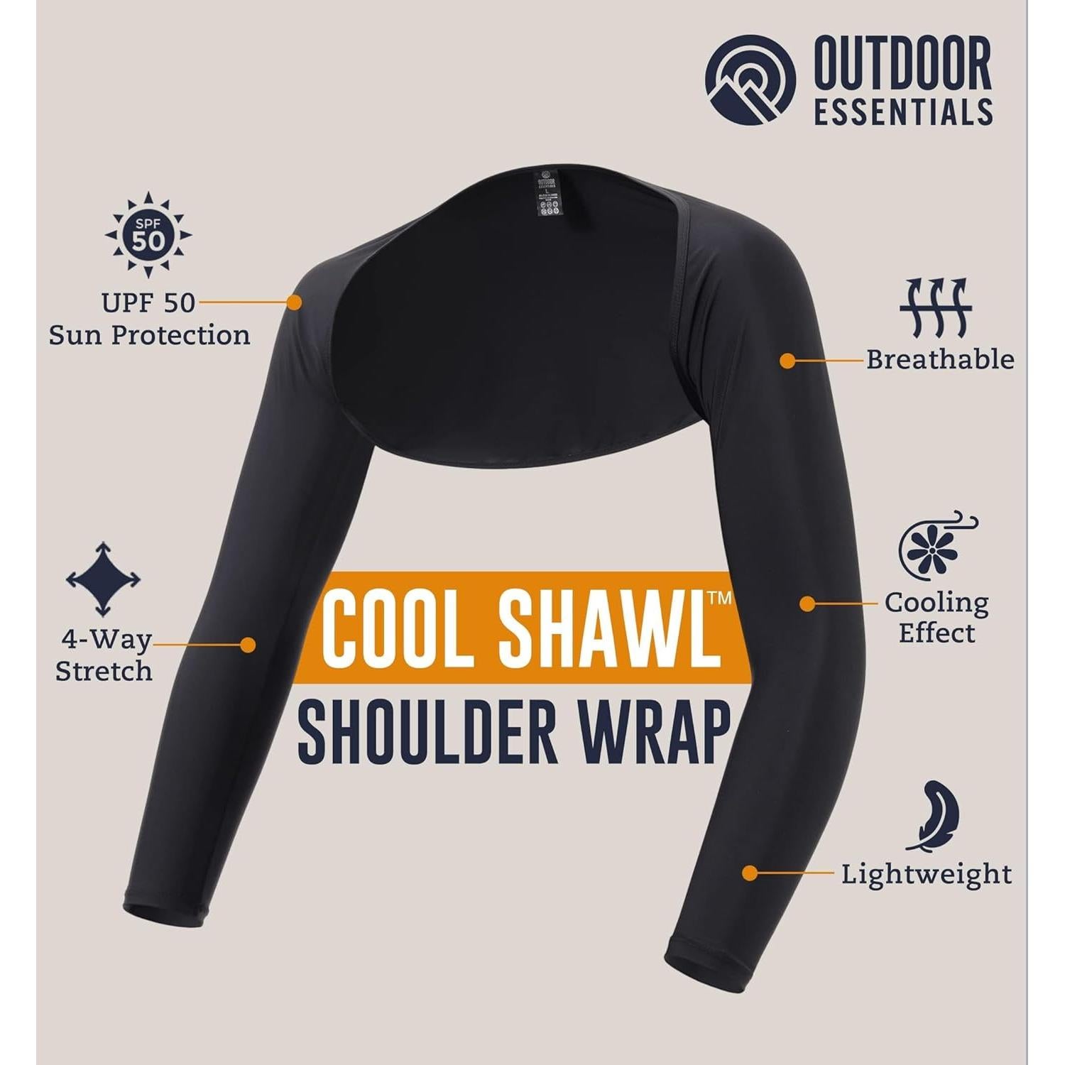 Mangas de Enfriamiento UV Sun Shawl para Mujeres - Protección Solar UPF 50+