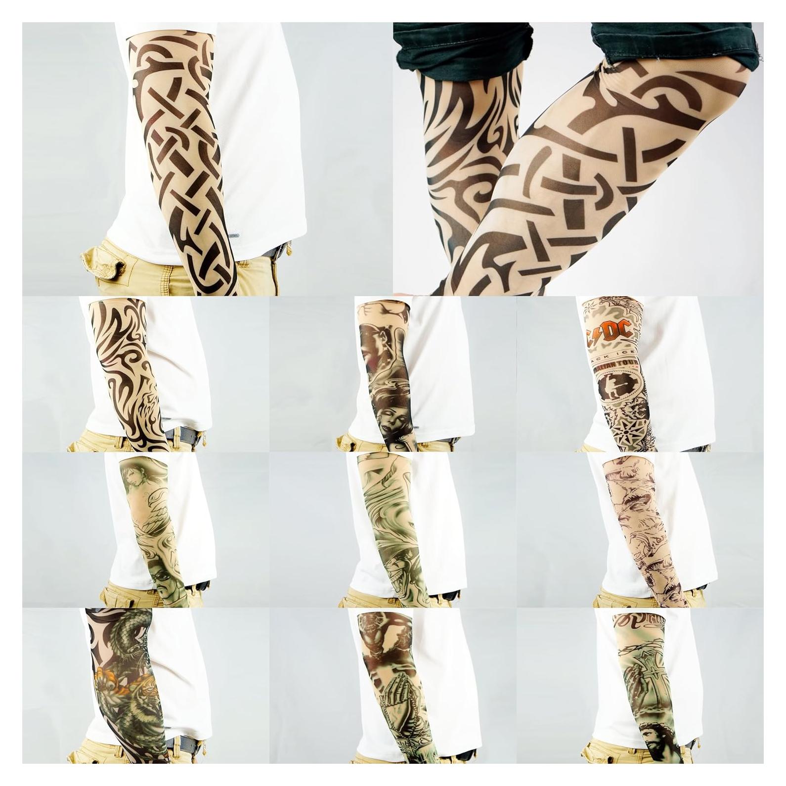 Mangas de Tatuajes Temporales Kare & Kind - 10 Piezas Unisex