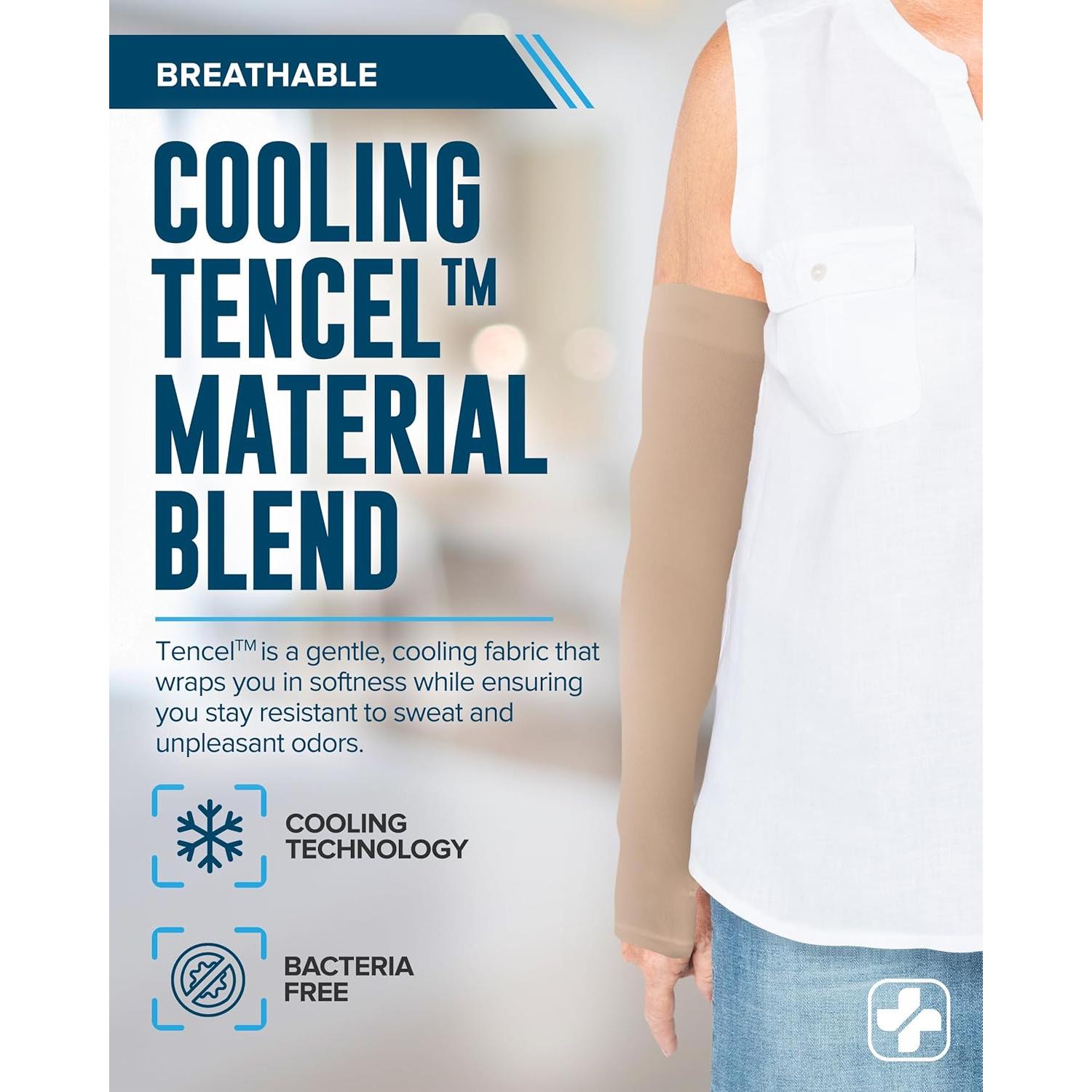 Protectores de brazos Doctor's Select UPF 50 para piel delgada - 2 pares