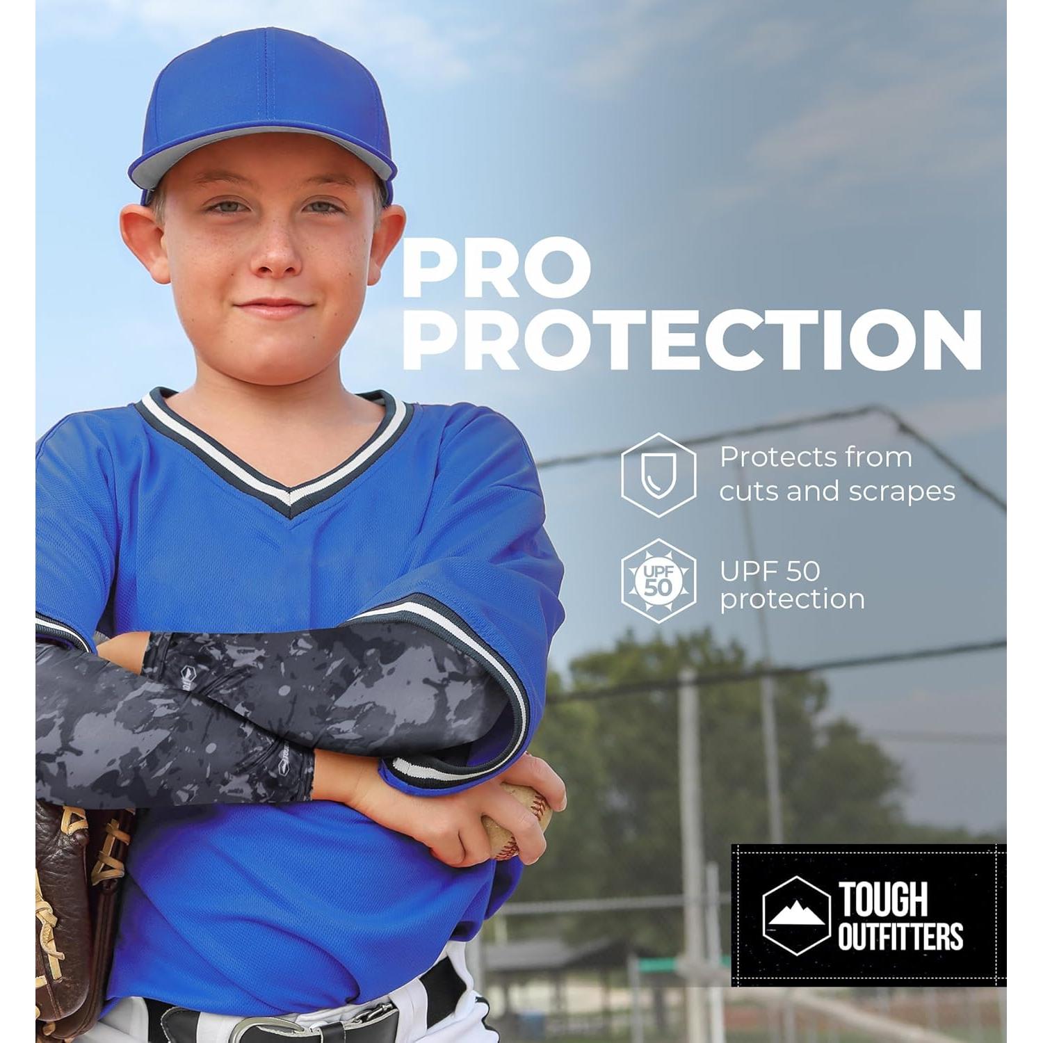 Mangas de Compresión Tough Outdoors para Niños y Adultos - Soporte Deportivo