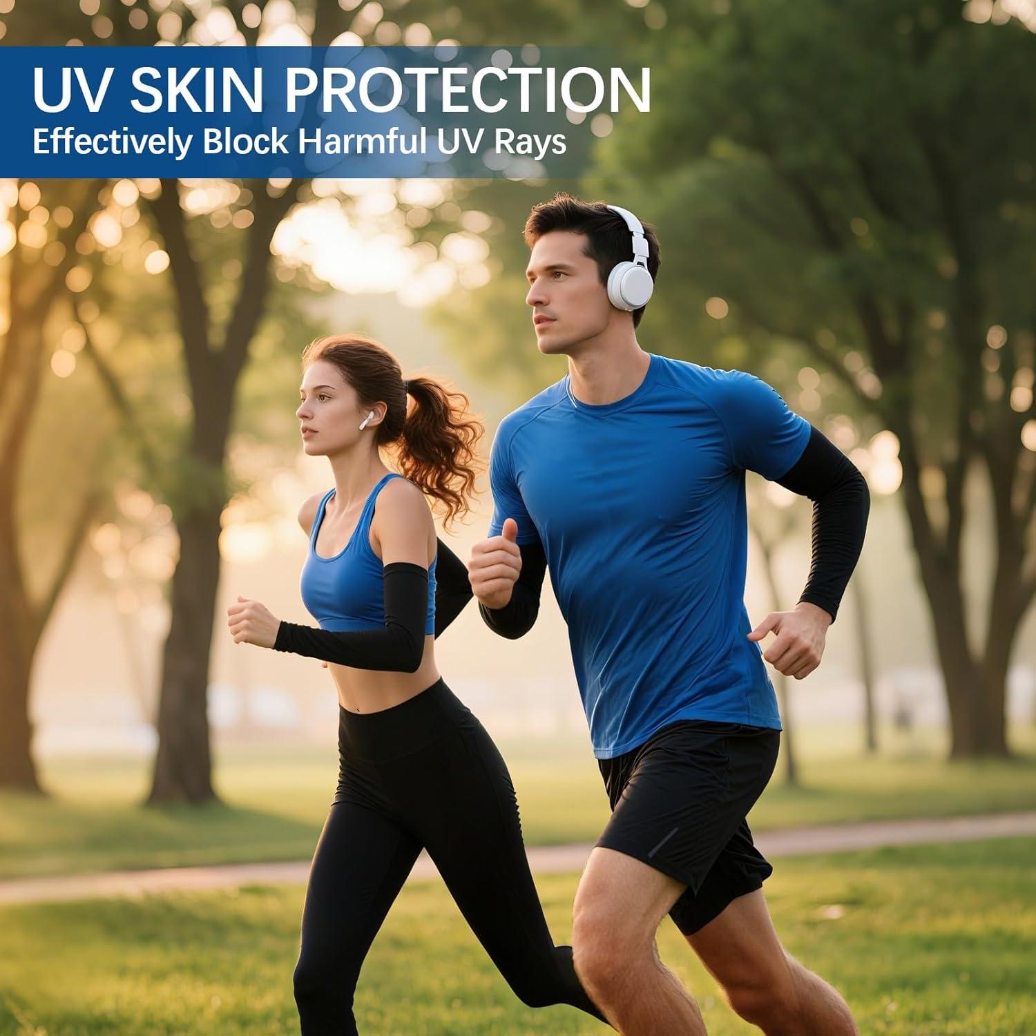 Mangas para brazos Anpuimult UV 50+ 12 Pcs para Ciclismo y Deportes