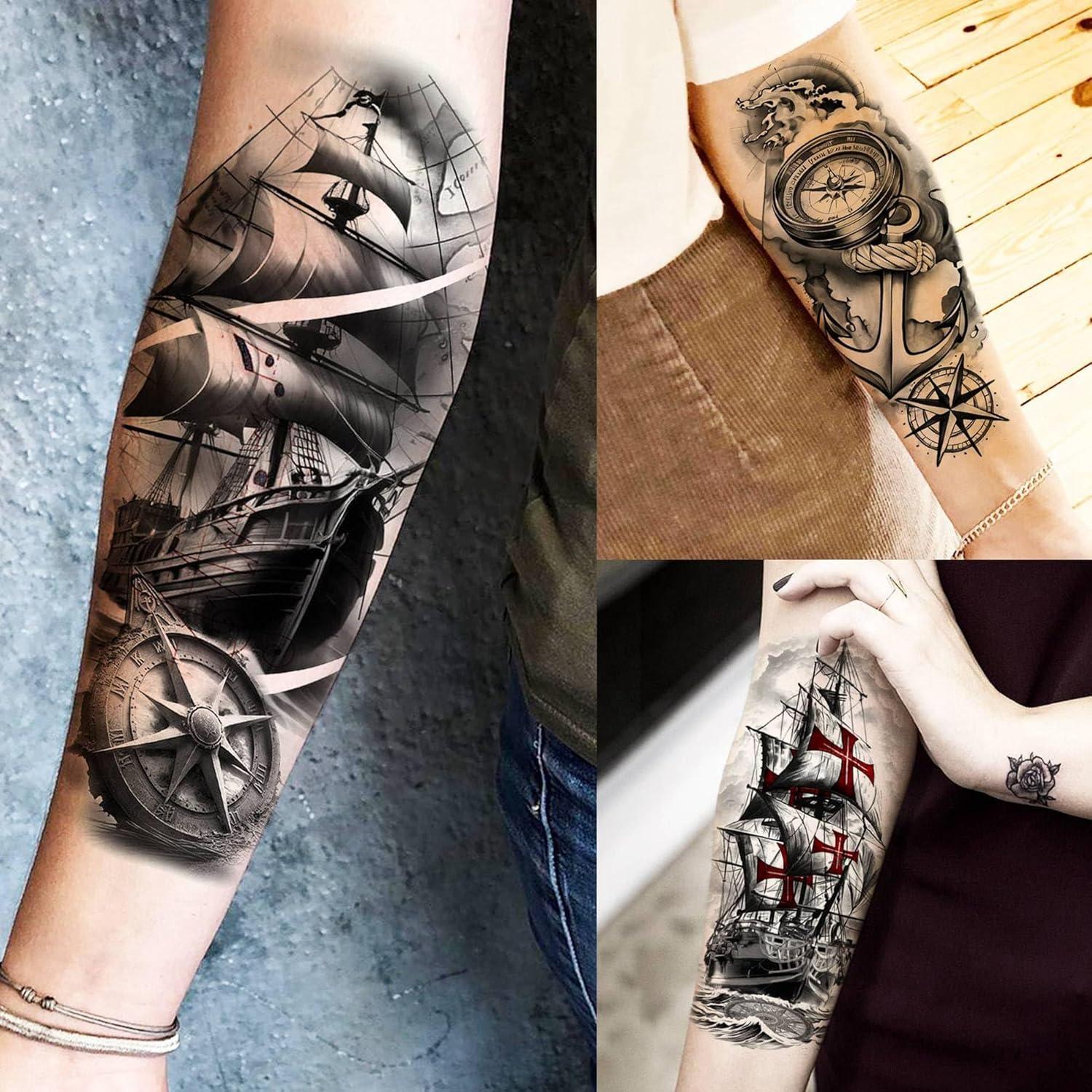 71 Hojas Tatuajes Temporales SELIDODO Barco de Vela y Más