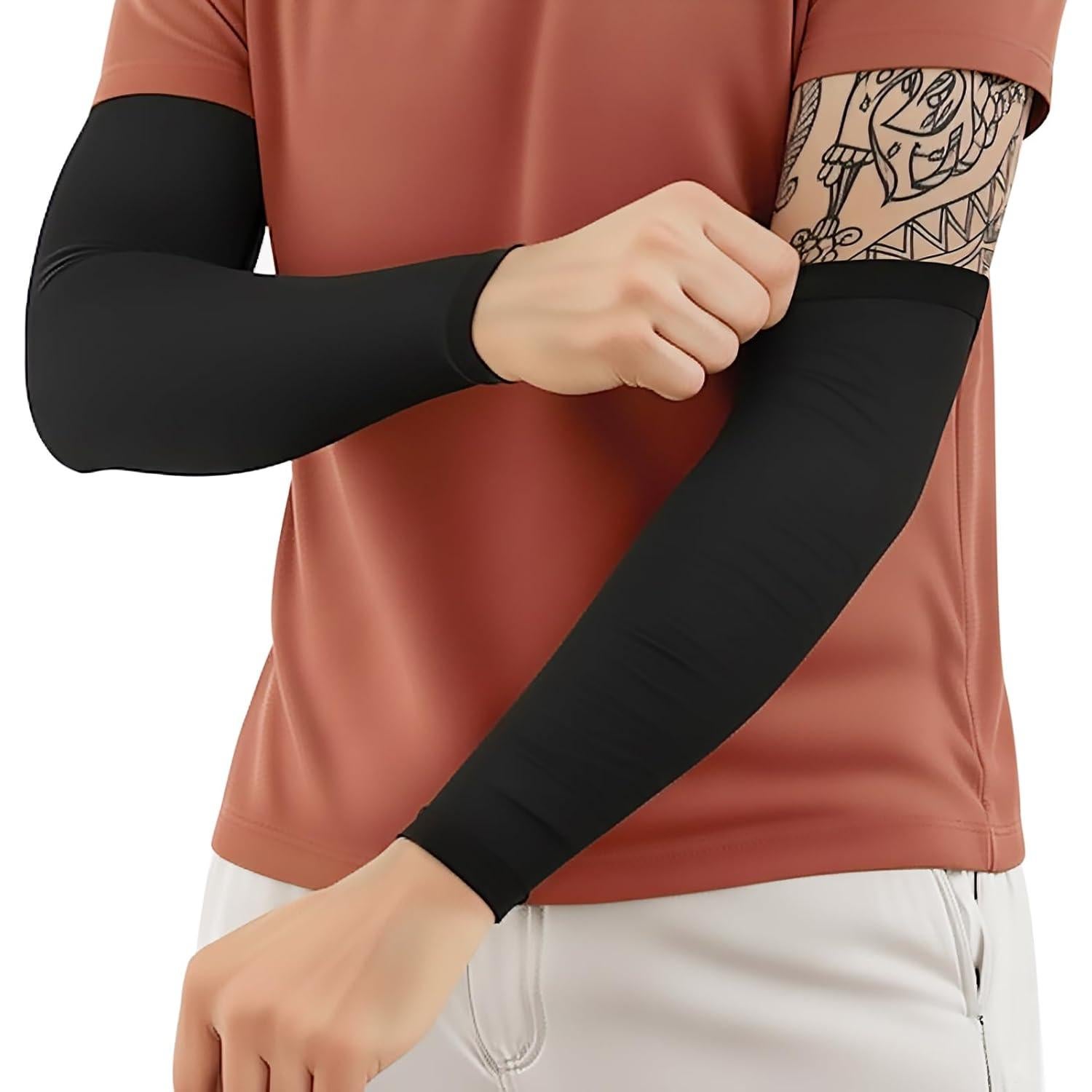 Manga Protectora de Tatuaje 4 Pares para Hombres y Mujeres