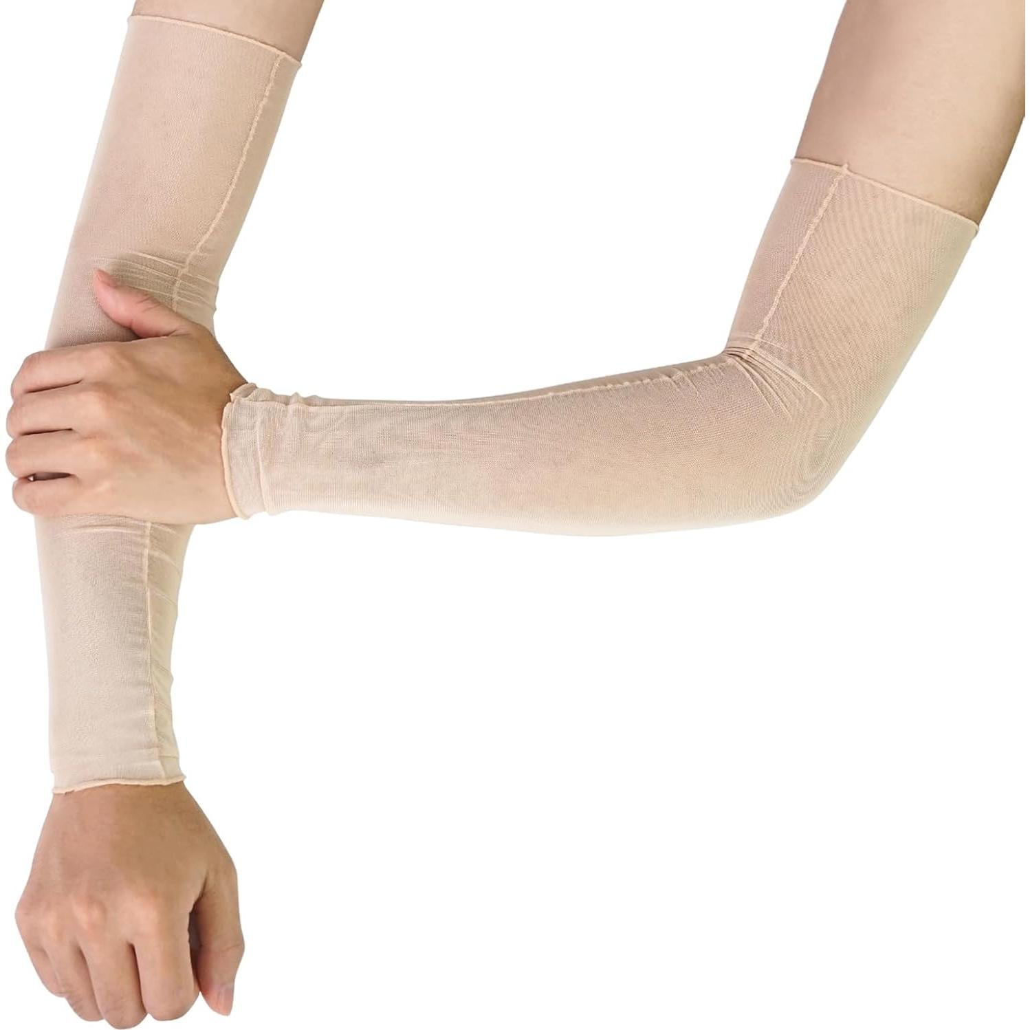 Mangas Largas Transparentes Luwint para Mujeres - 2 Pares UV