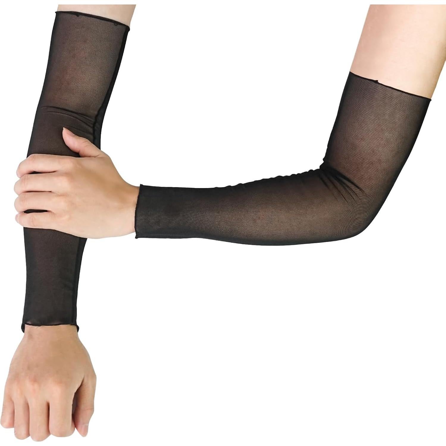 Mangas Largas Transparentes Luwint para Mujeres - 2 Pares UV