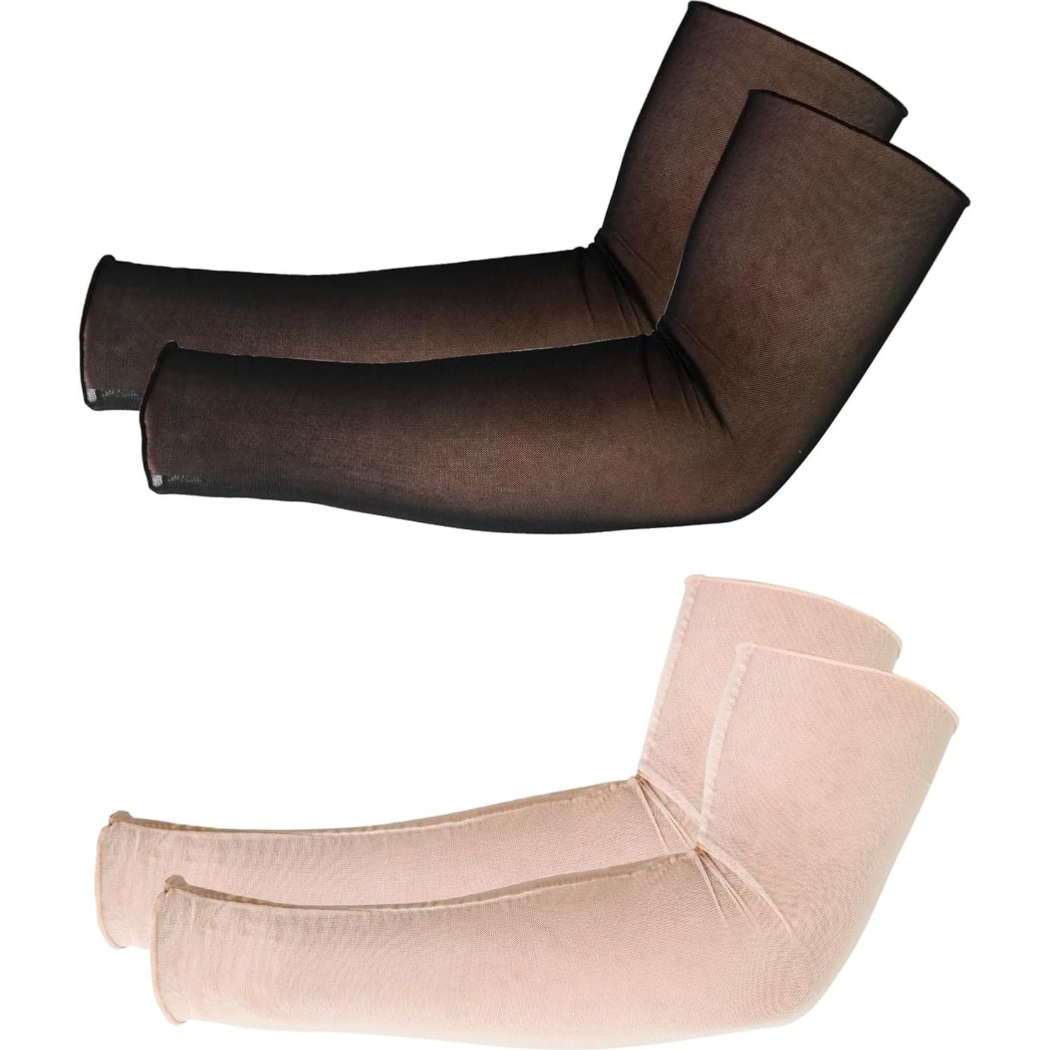 Mangas Largas Transparentes Luwint para Mujeres - 2 Pares UV