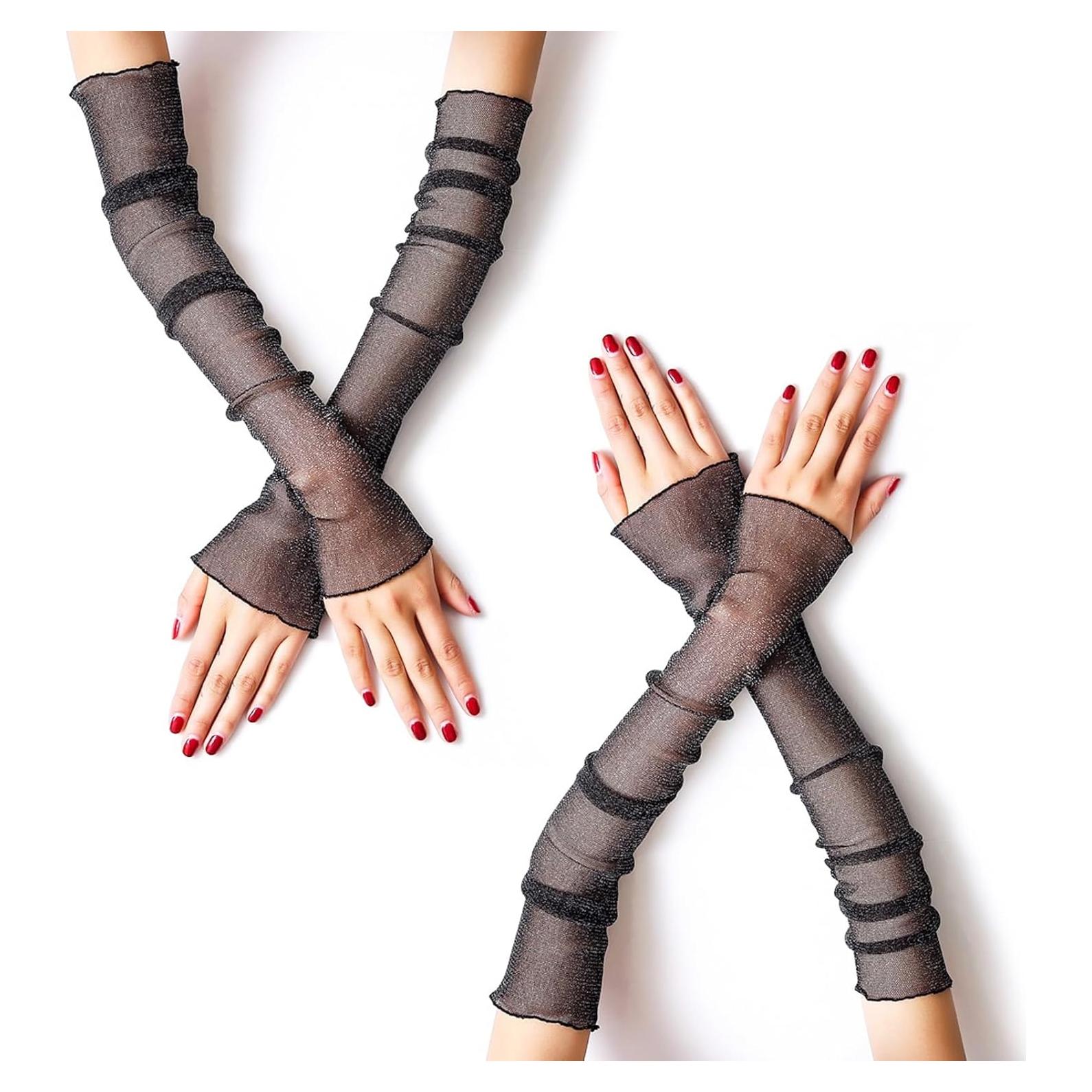 Mangas Largas de Encaje MUYDZ para Mujeres - Protección Solar