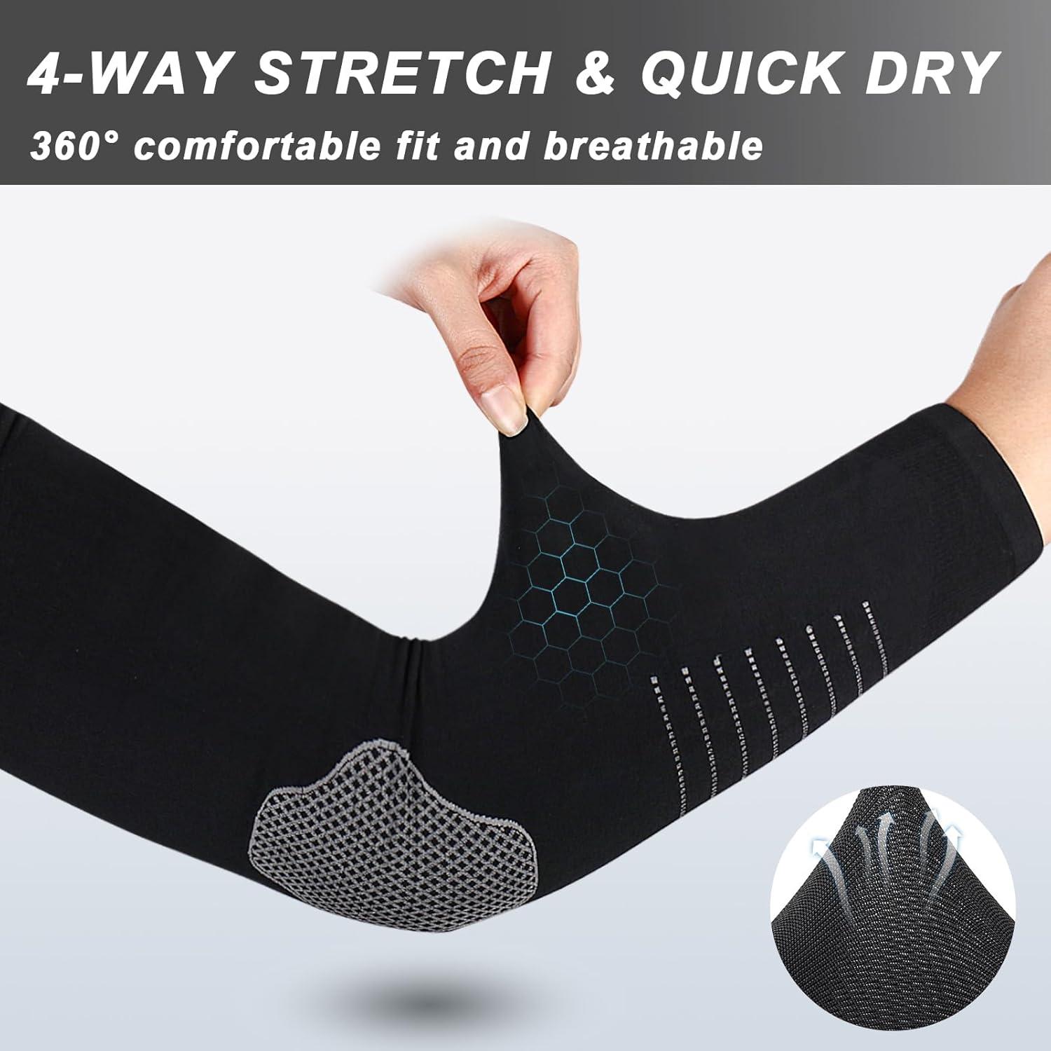 Mangas de Protección Solar UV ROCKTAKIN - 4 Pares Unisex