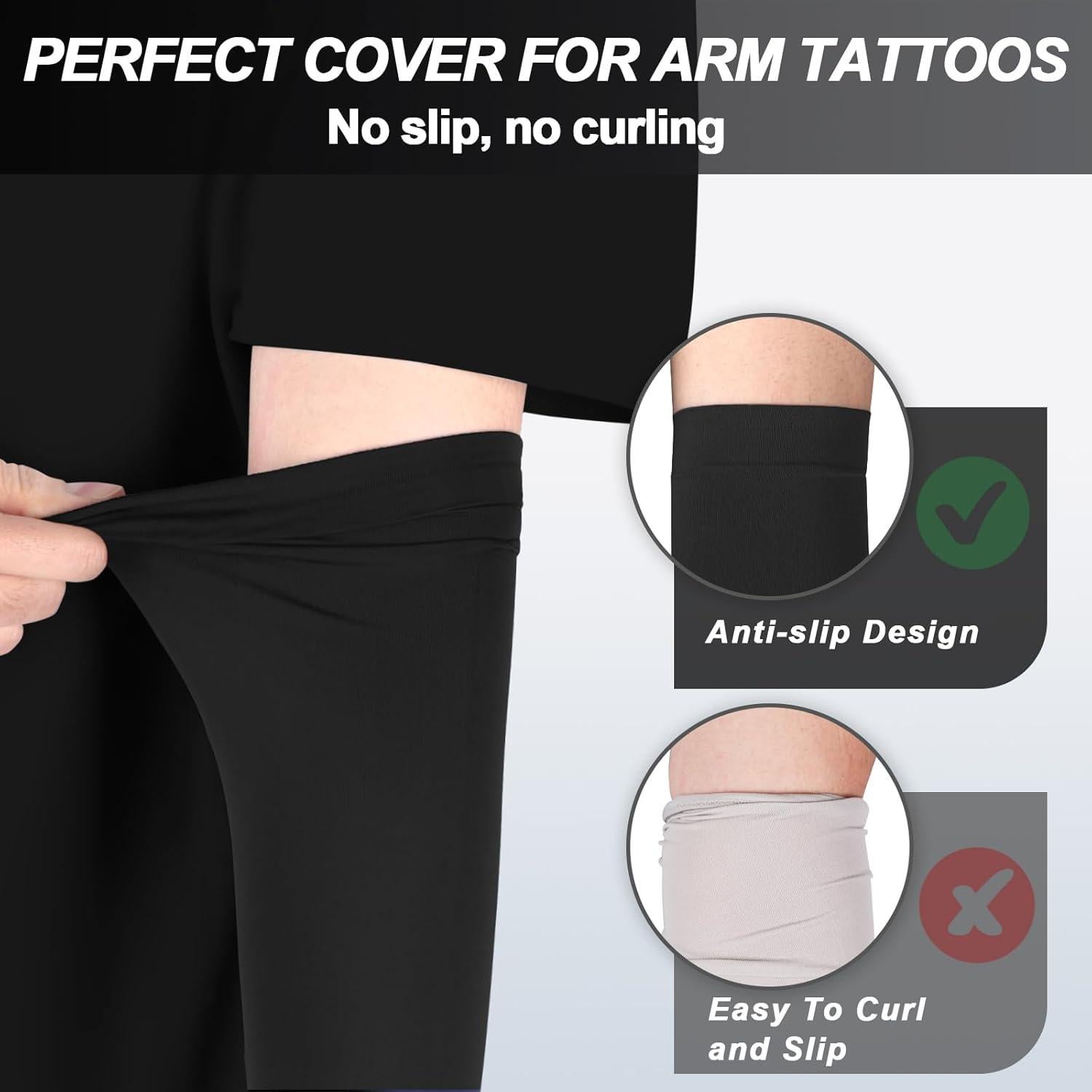 Mangas de Protección Solar UV ROCKTAKIN - 4 Pares Unisex