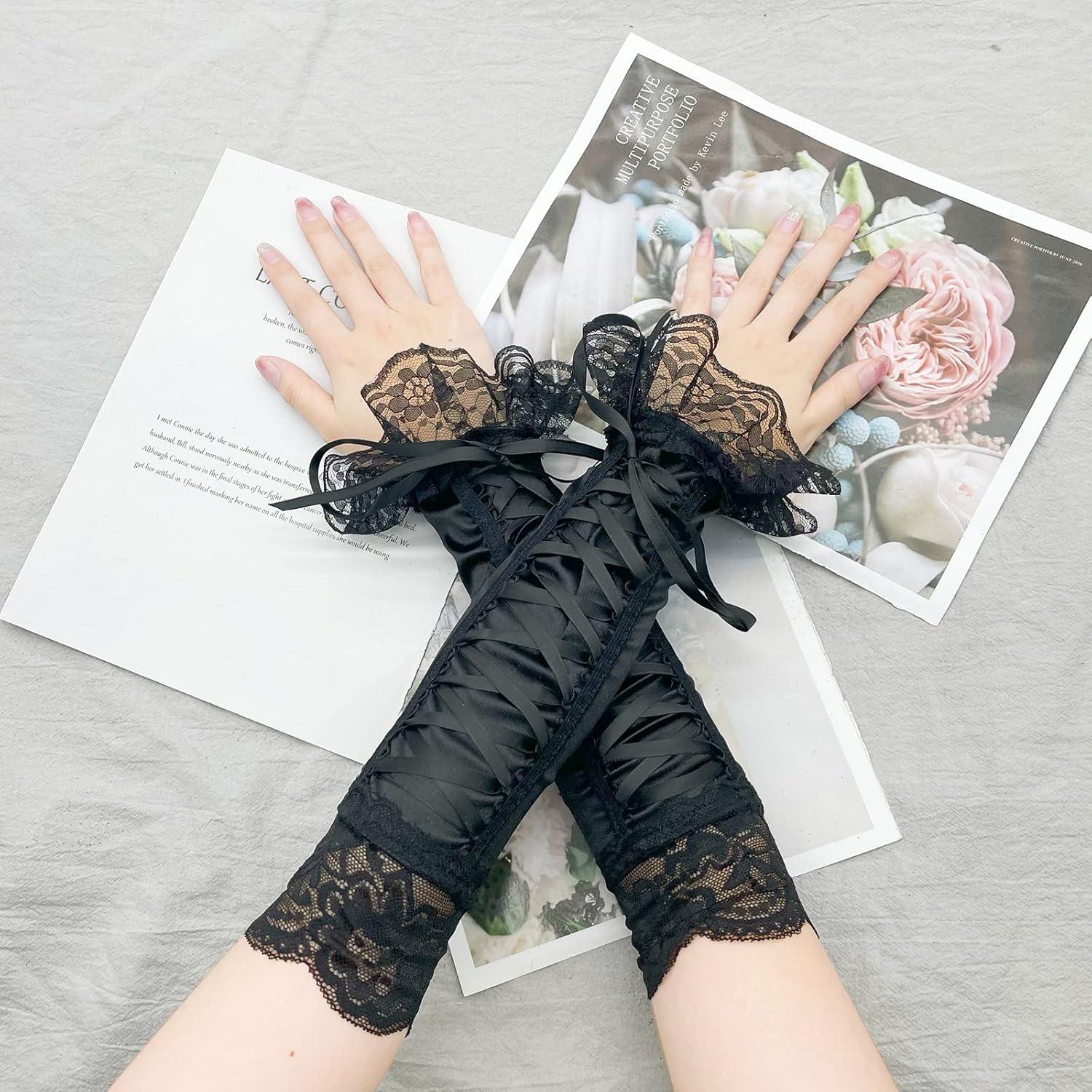 Guantes Sin Dedos JISEN para Mujeres Estilo Steampunk