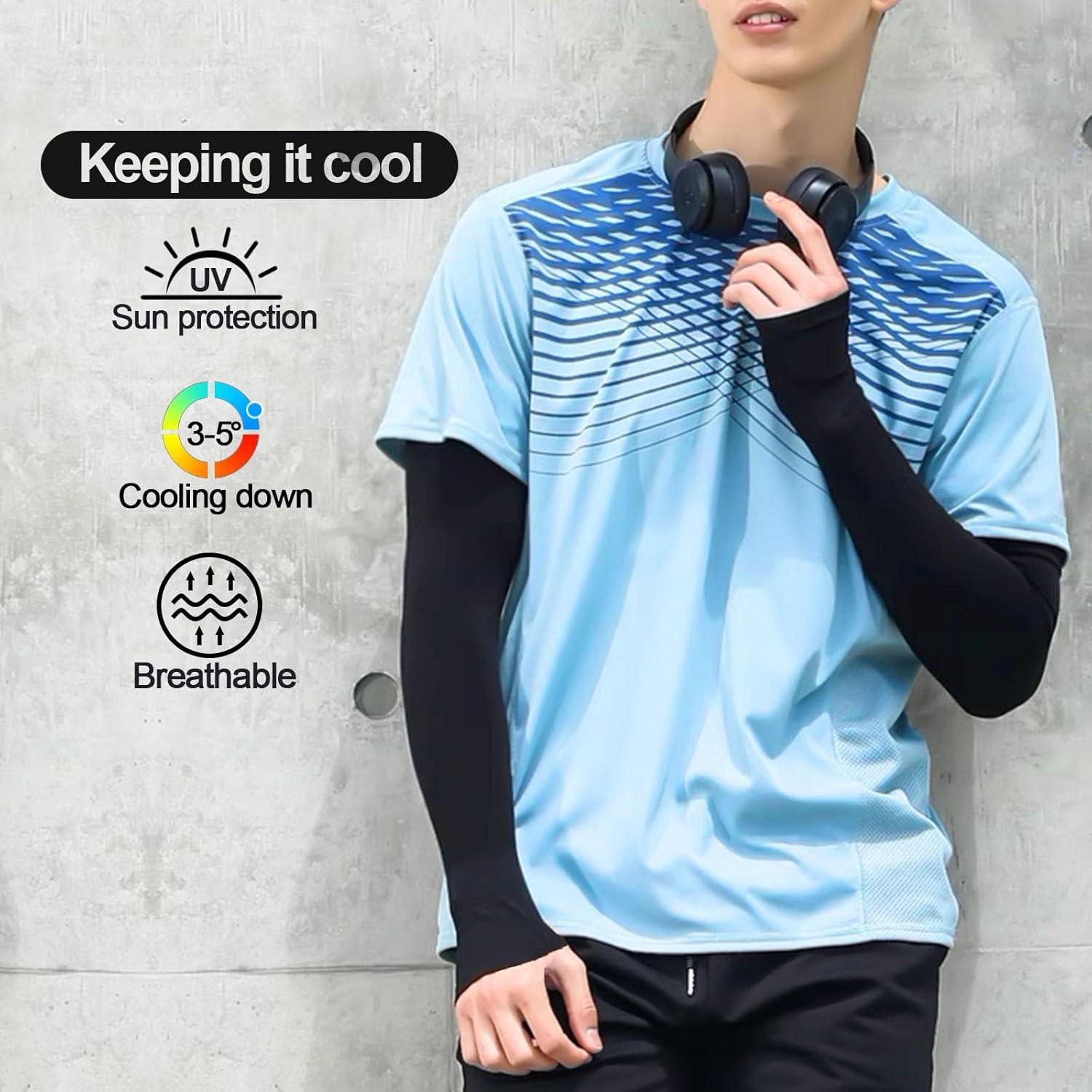 Mangas de Brazo Medsuo 2 Pares Protección Solar Unisex 38cm