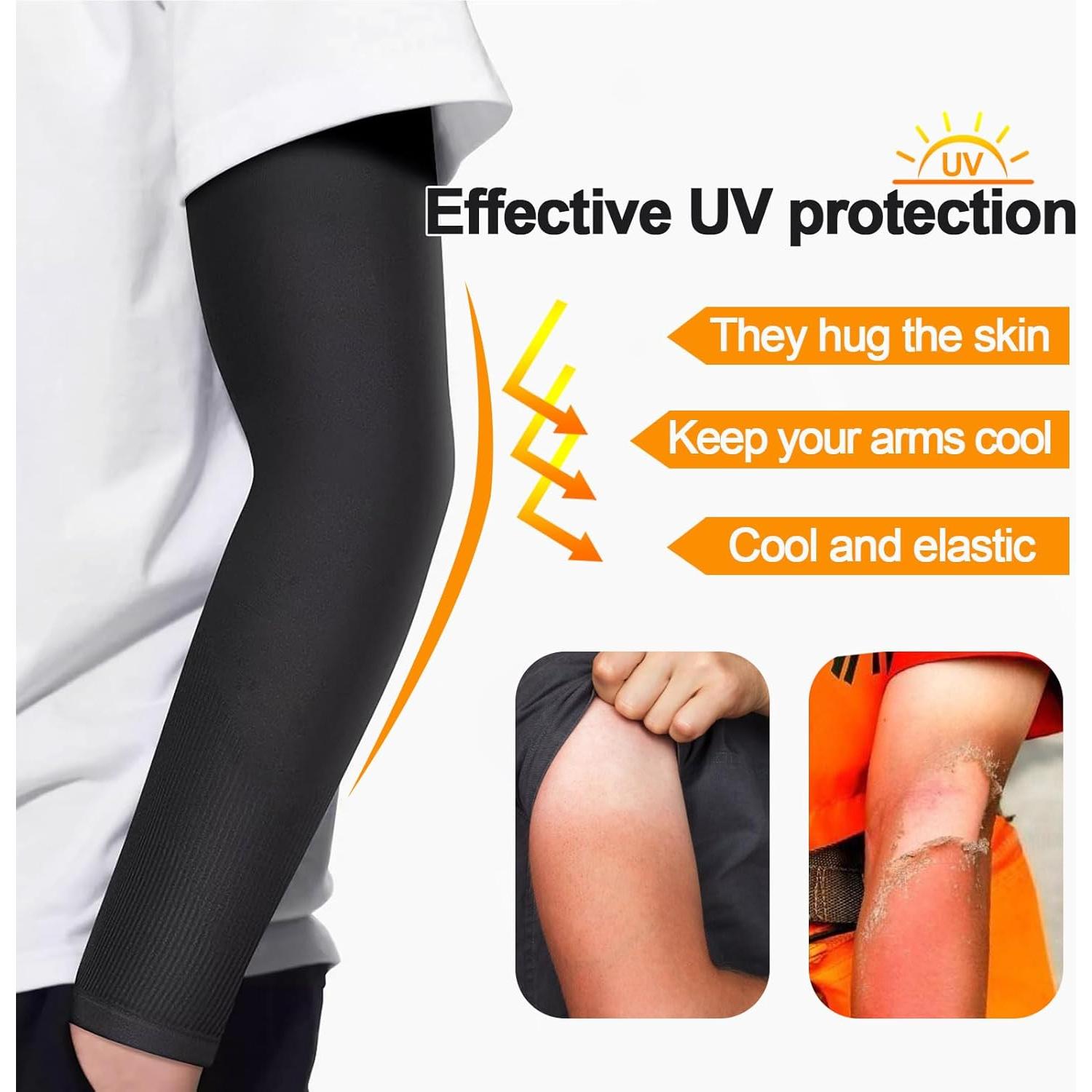 Mangas de Brazo Medsuo 2 Pares Protección Solar Unisex 38cm