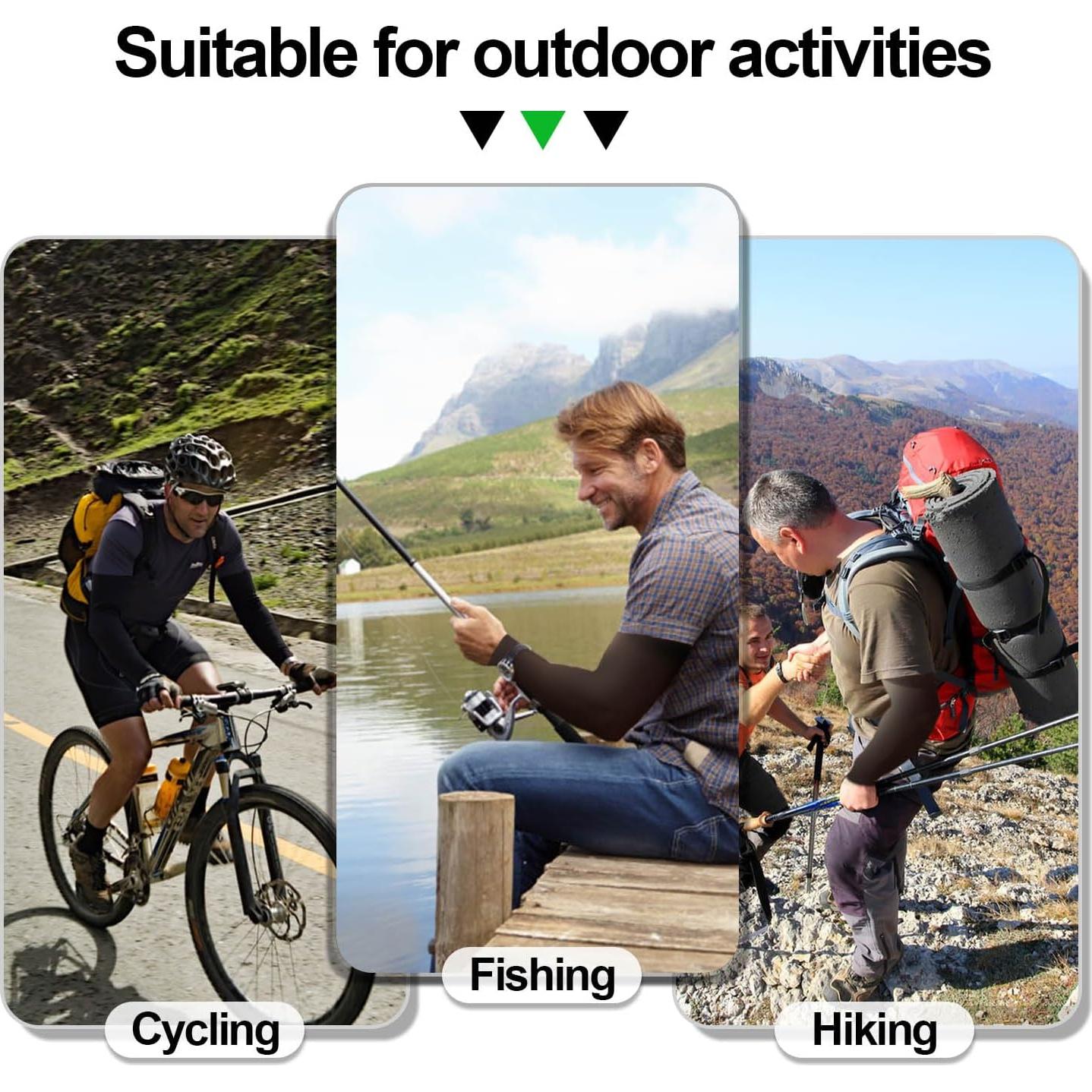 Mangas de Brazo Medsuo 2 Pares Protección Solar Unisex 38cm