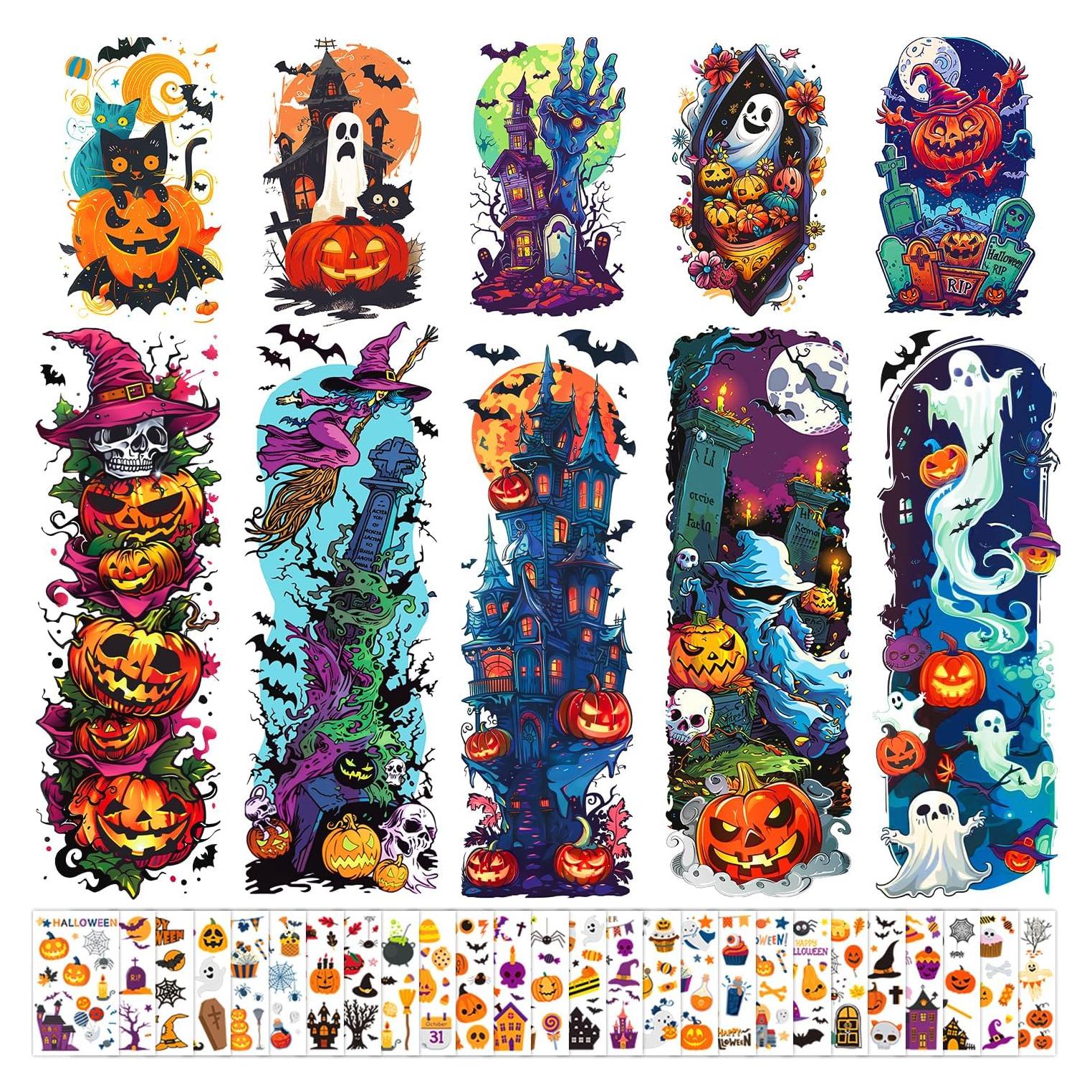 Tatuajes Temporales Halloween Niños Partywind 36 Hojas