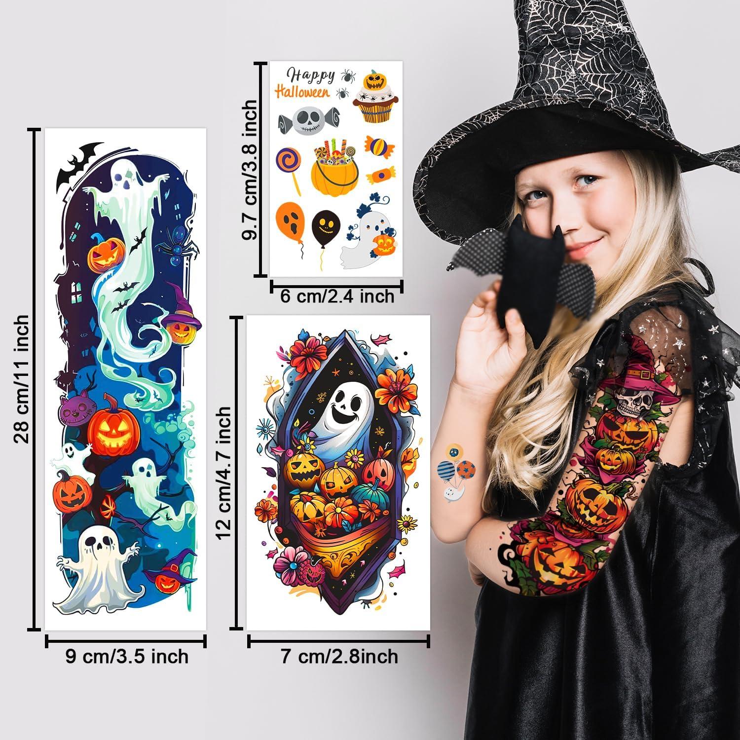 Tatuajes Temporales Halloween Niños Partywind 36 Hojas