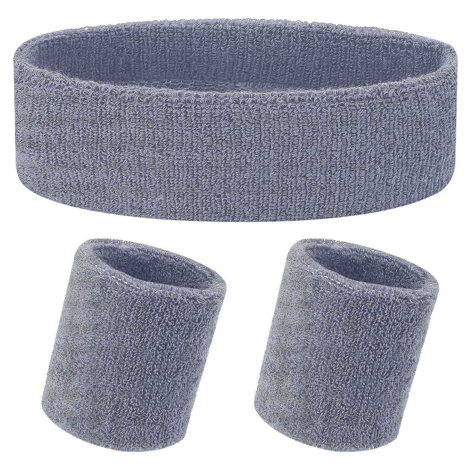 Set de Banda para el Sudor Yolev - 1 Banda Cabeza y 2 Muñequera