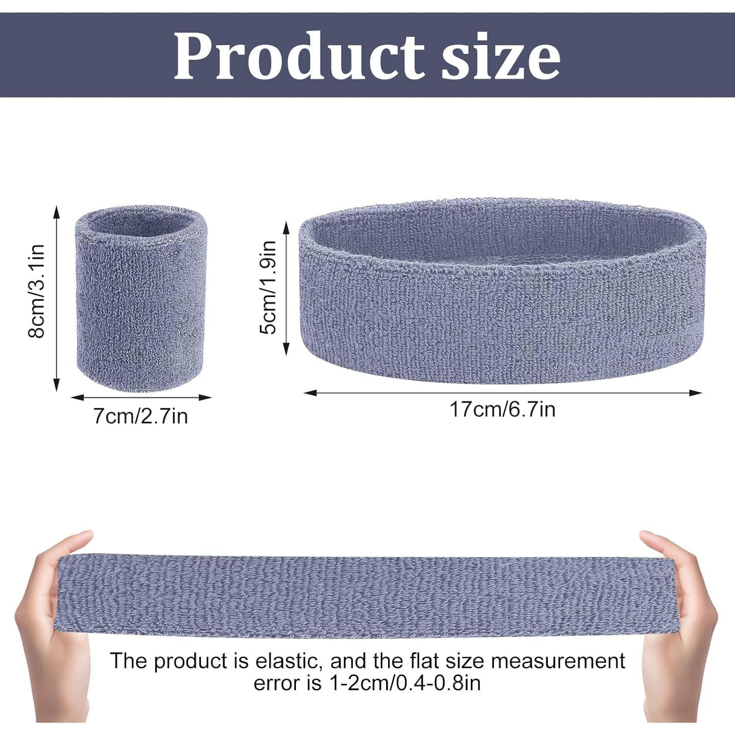 Set de Banda para el Sudor Yolev - 1 Banda Cabeza y 2 Muñequera