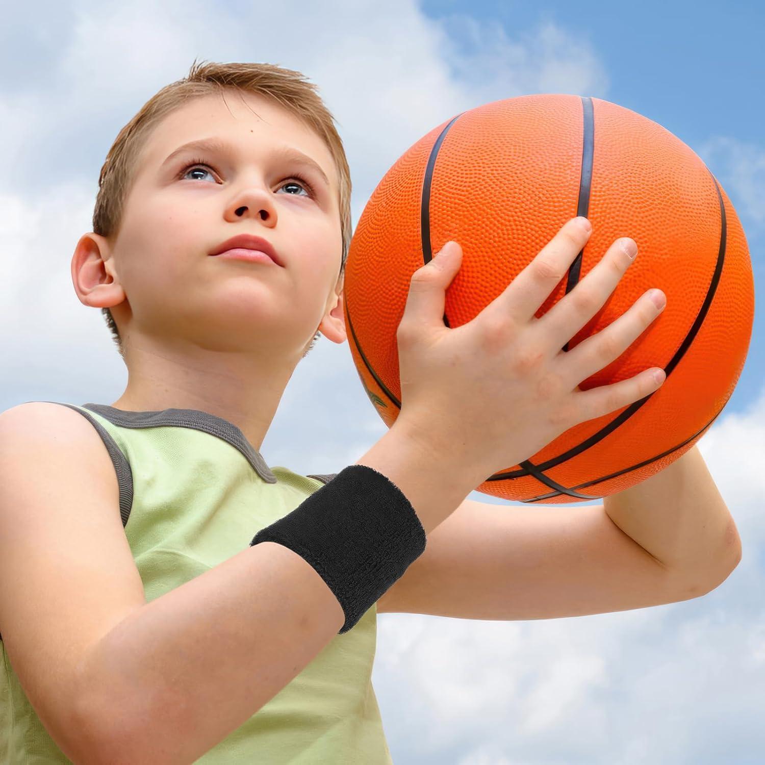 Paquete de 8 muñequeras deportivas ARTOSHIN - Algodón, 8x8 cm