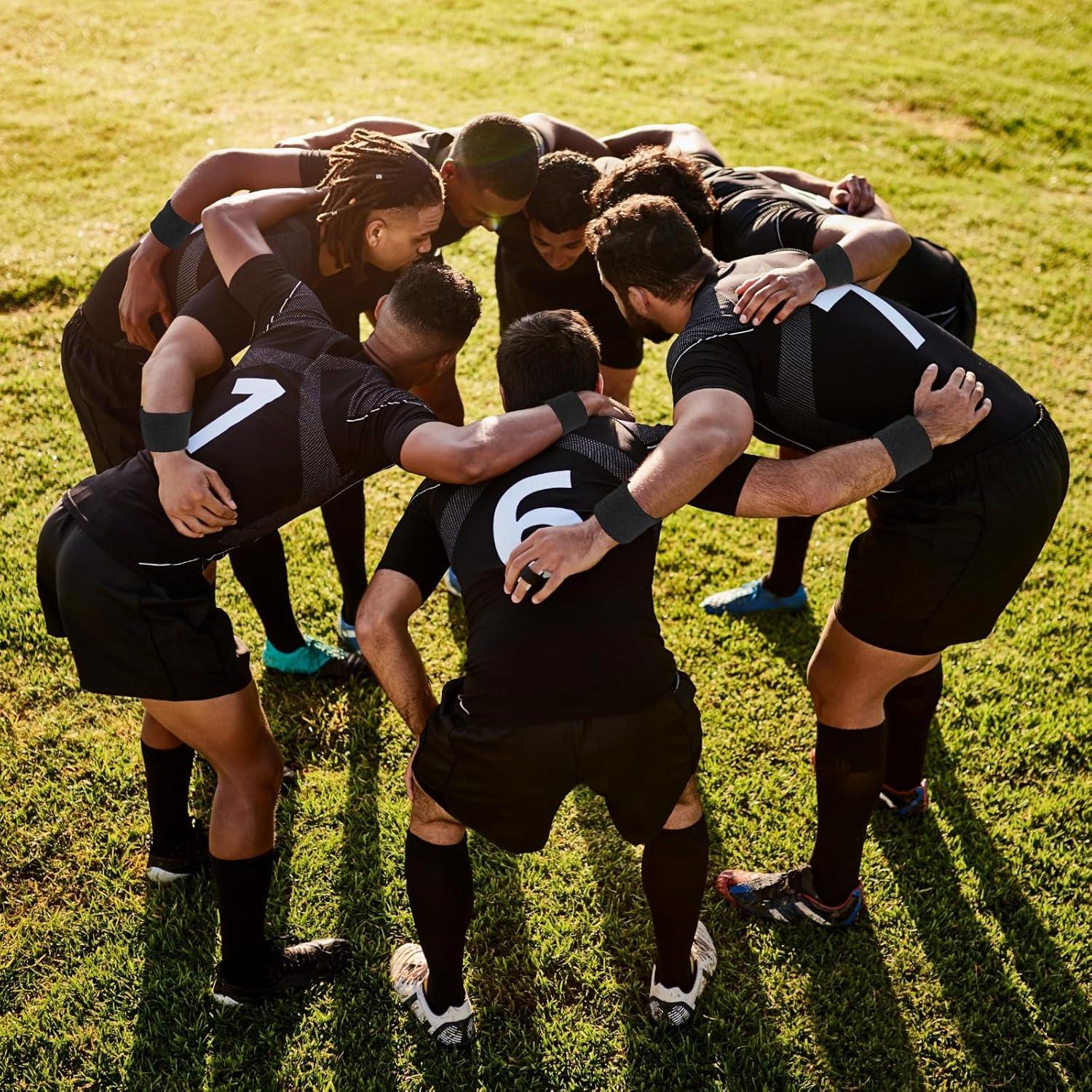 Paquete de 8 muñequeras deportivas ARTOSHIN - Algodón, 8x8 cm