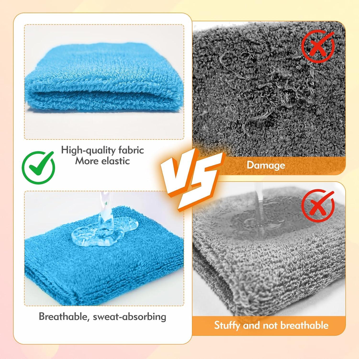 Banda de Muñeca Deportiva ldbl - Juego de 8 Unidades Absorbentes