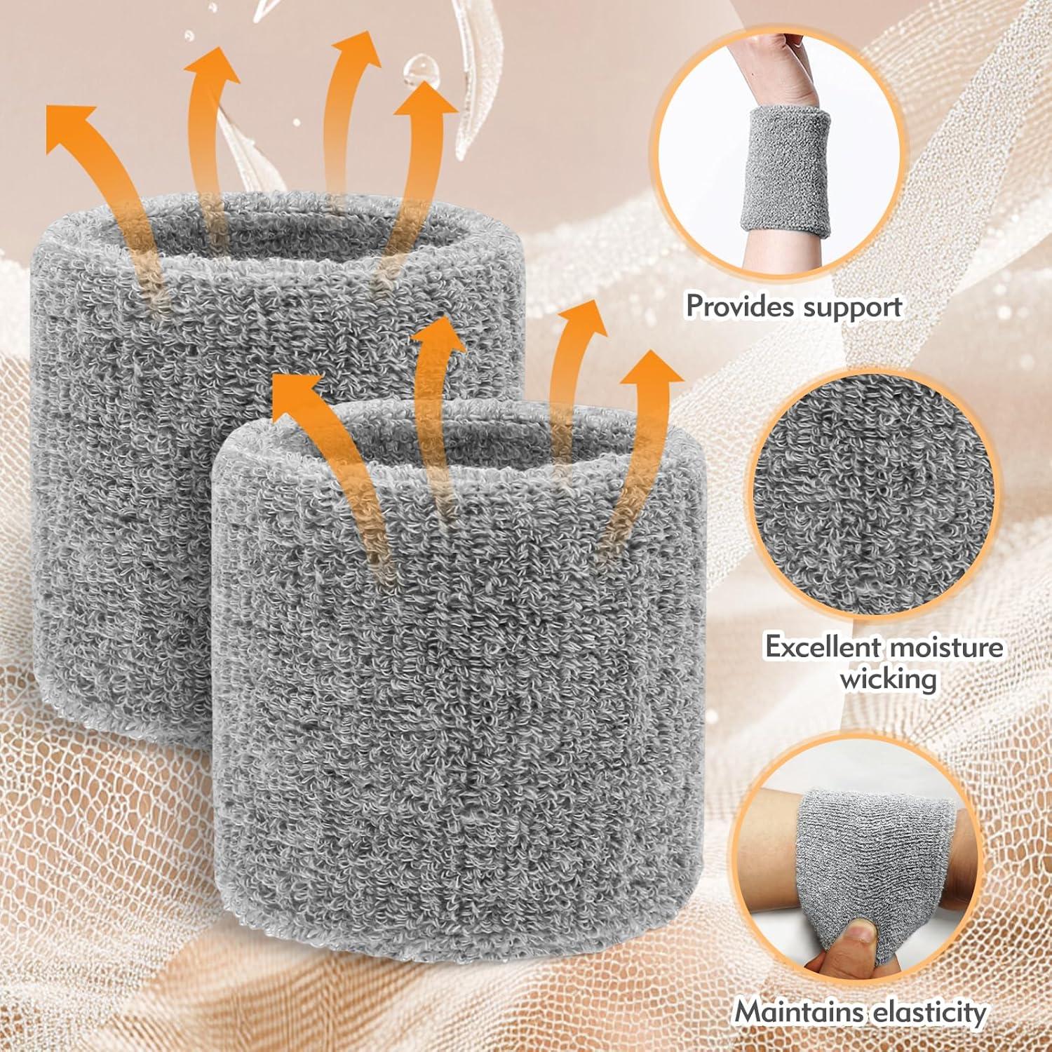 Banda de Muñeca Deportiva ldbl - Juego de 8 Unidades Absorbentes