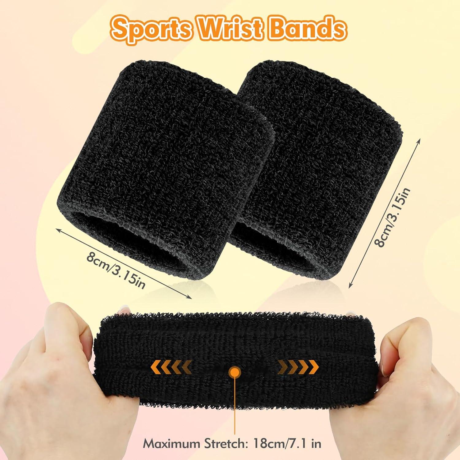 Banda de Muñeca Deportiva ldbl - Juego de 8 Unidades Absorbentes