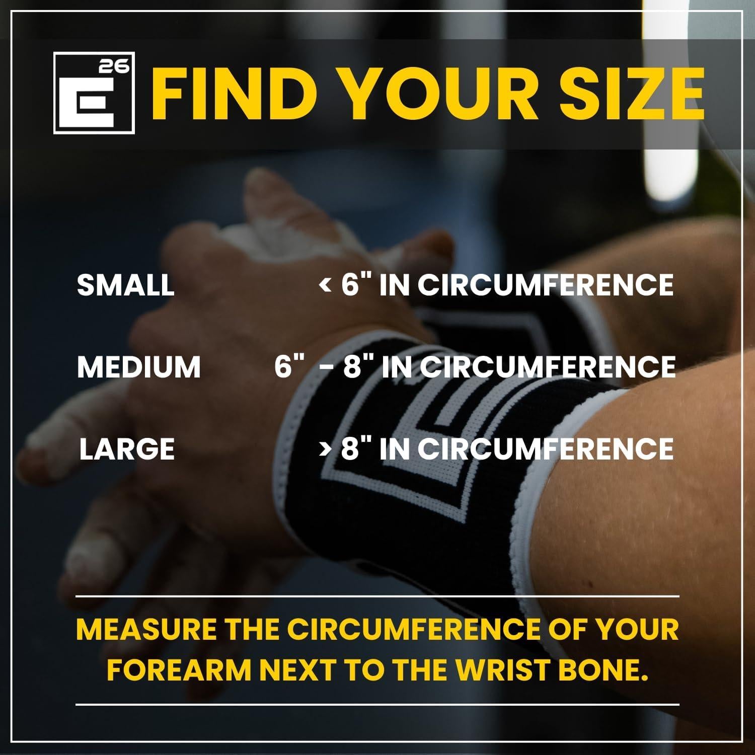 Banda de Sudor para Muñeca Element 26 - Absorbente, 4 Piezas