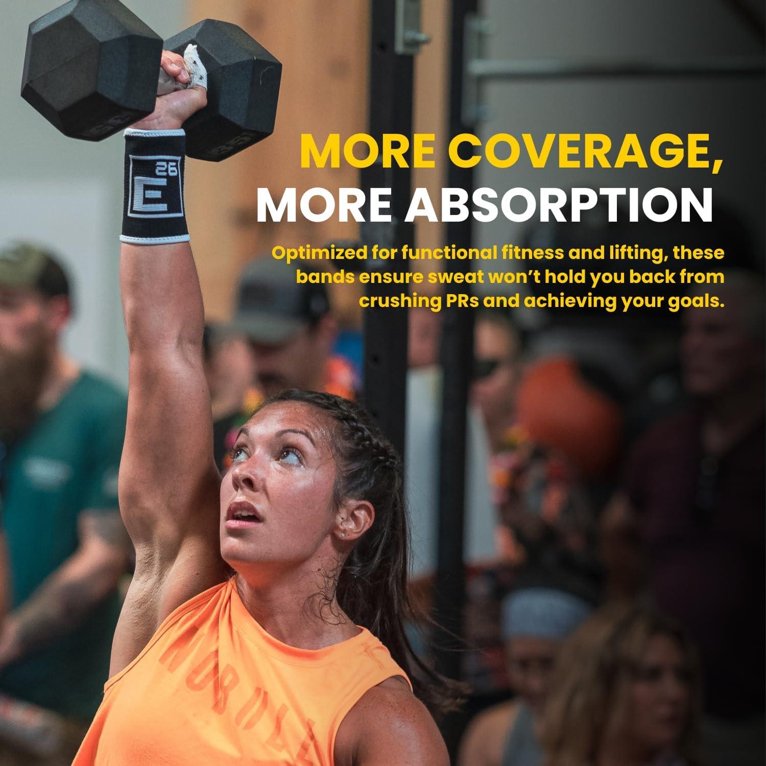 Banda de Sudor para Muñeca Element 26 - Absorbente, 4 Piezas