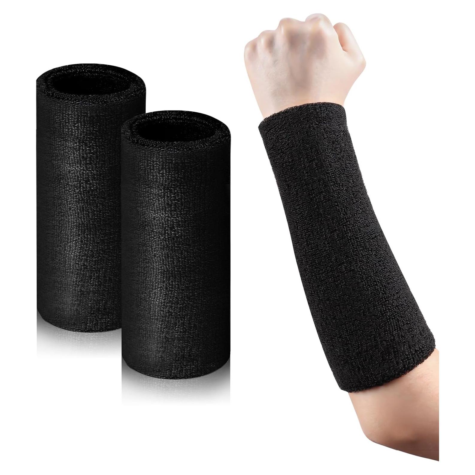 Muñequera de Sudor MSHUNKEJI 23x9 cm Negra Unisex